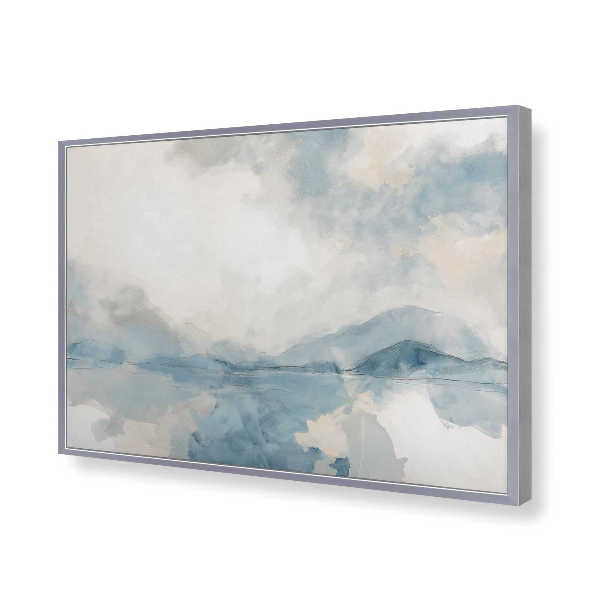 [Color:Polished Chrome], Picture of art in a Polished Chrome frame of the corner