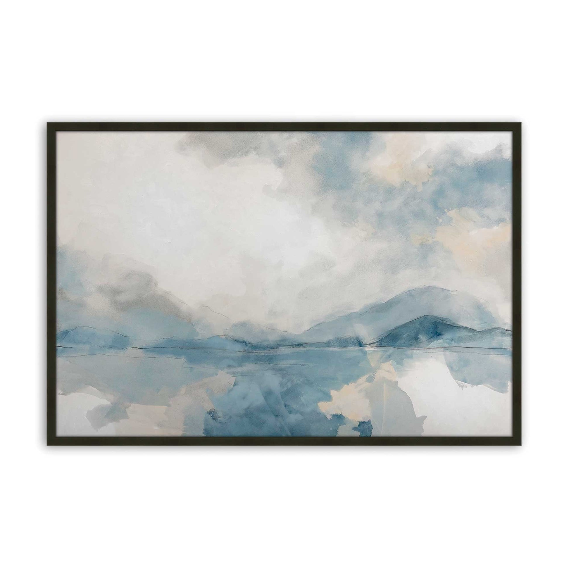 [Color:Satin Black], Picture of art in a Satin Black frame