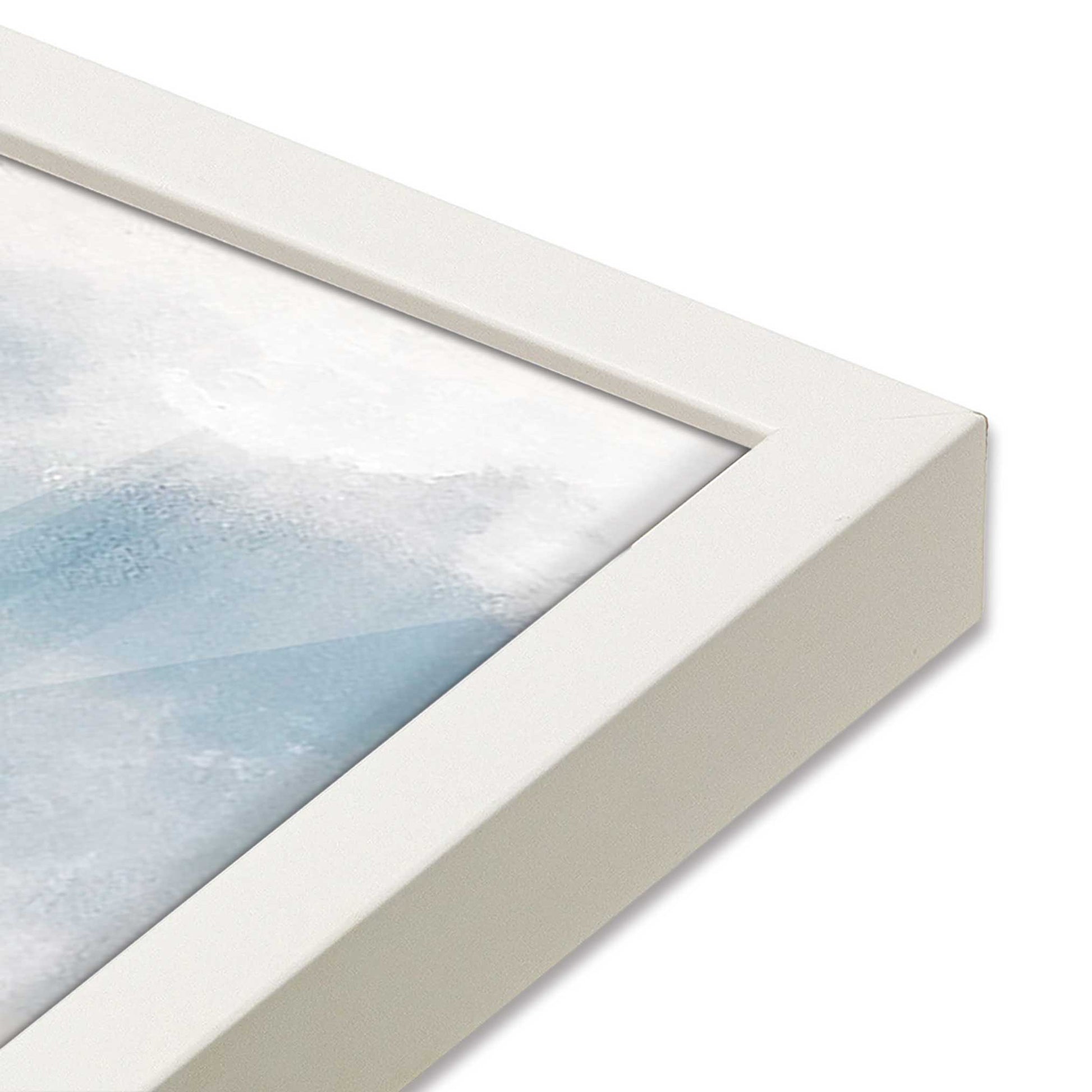 [Color:Opaque White], Picture of art in a Opaque White frame at an angle
