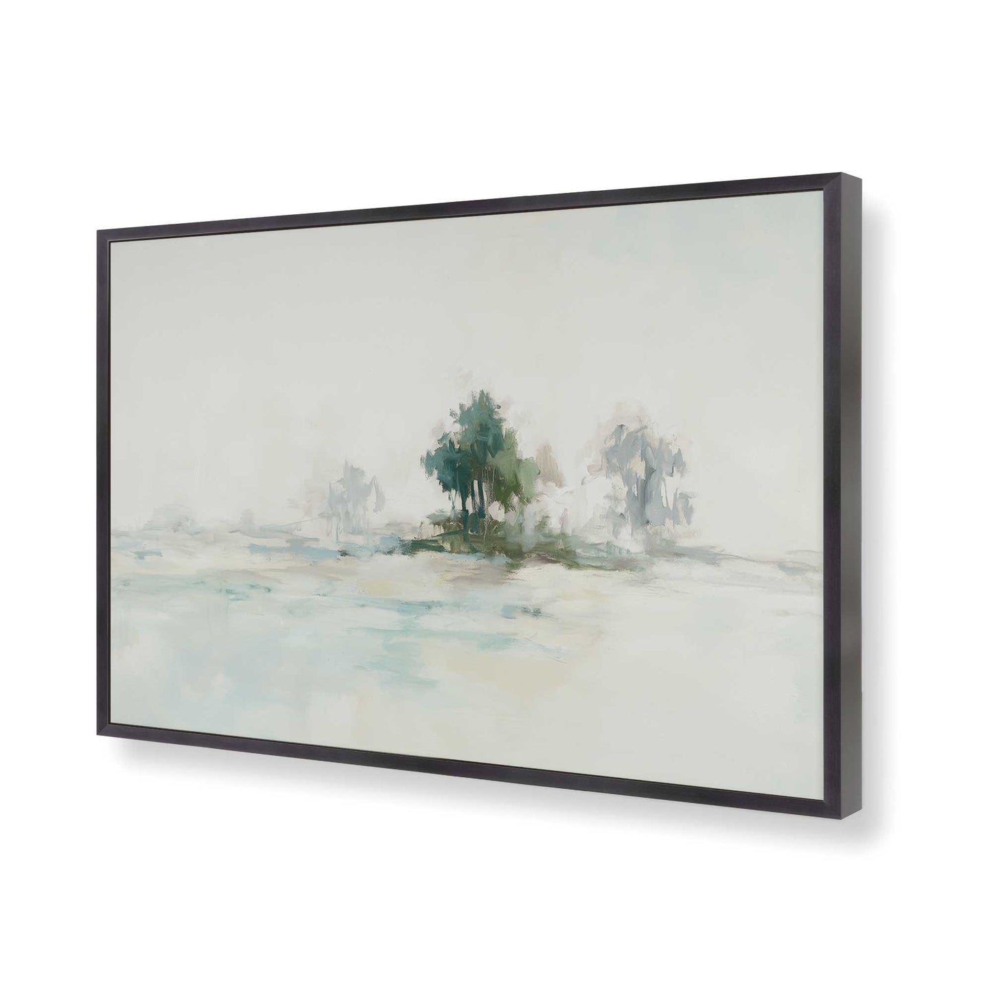 [Color:Weathered Zinc], Picture of art in a Weathered Zinc frame of the corner