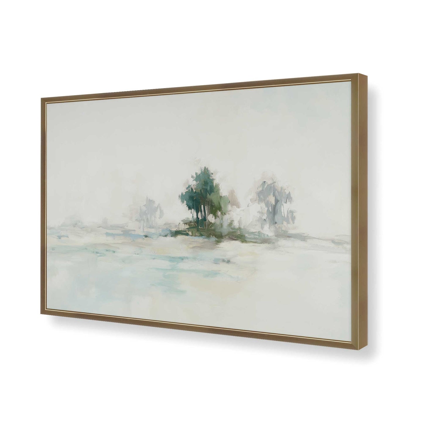 [Color:Brushed Gold], Picture of art in a Brushed Gold frame of the corner