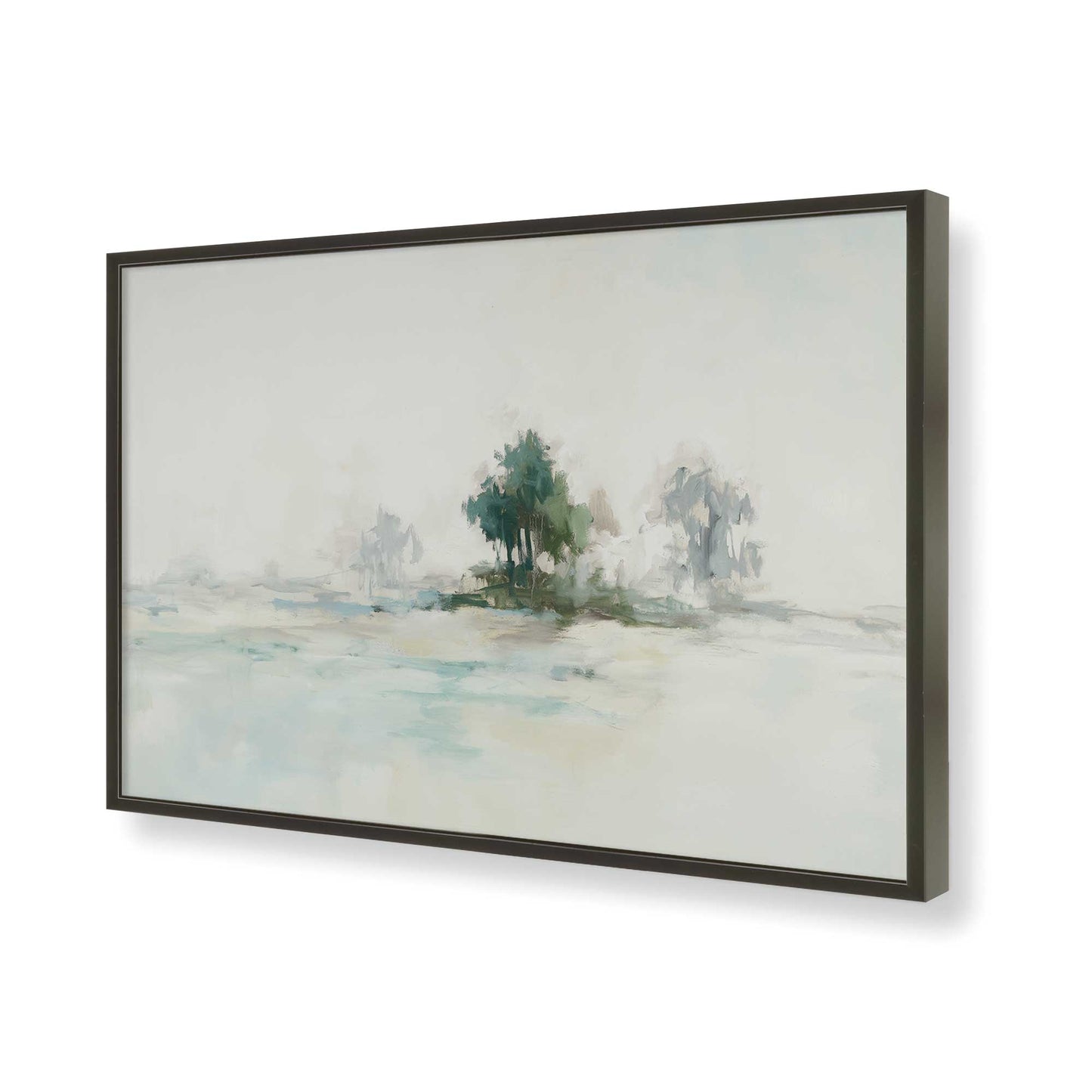 [Color:Satin Black], Picture of art in a Satin Black frame of the corner