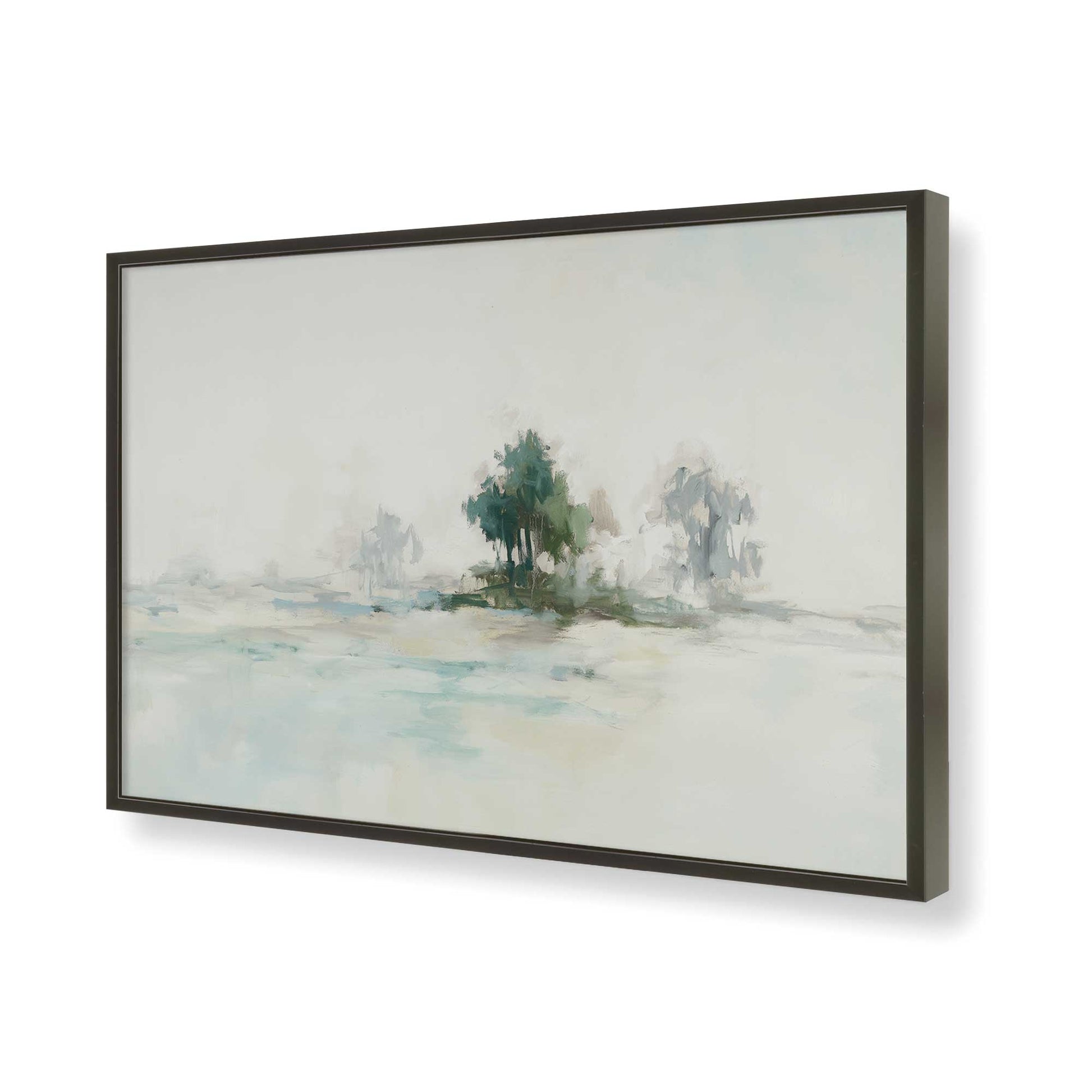 [Color:Satin Black], Picture of art in a Satin Black frame of the corner