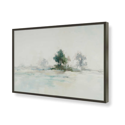 [Color:Satin Black], Picture of art in a Satin Black frame of the corner