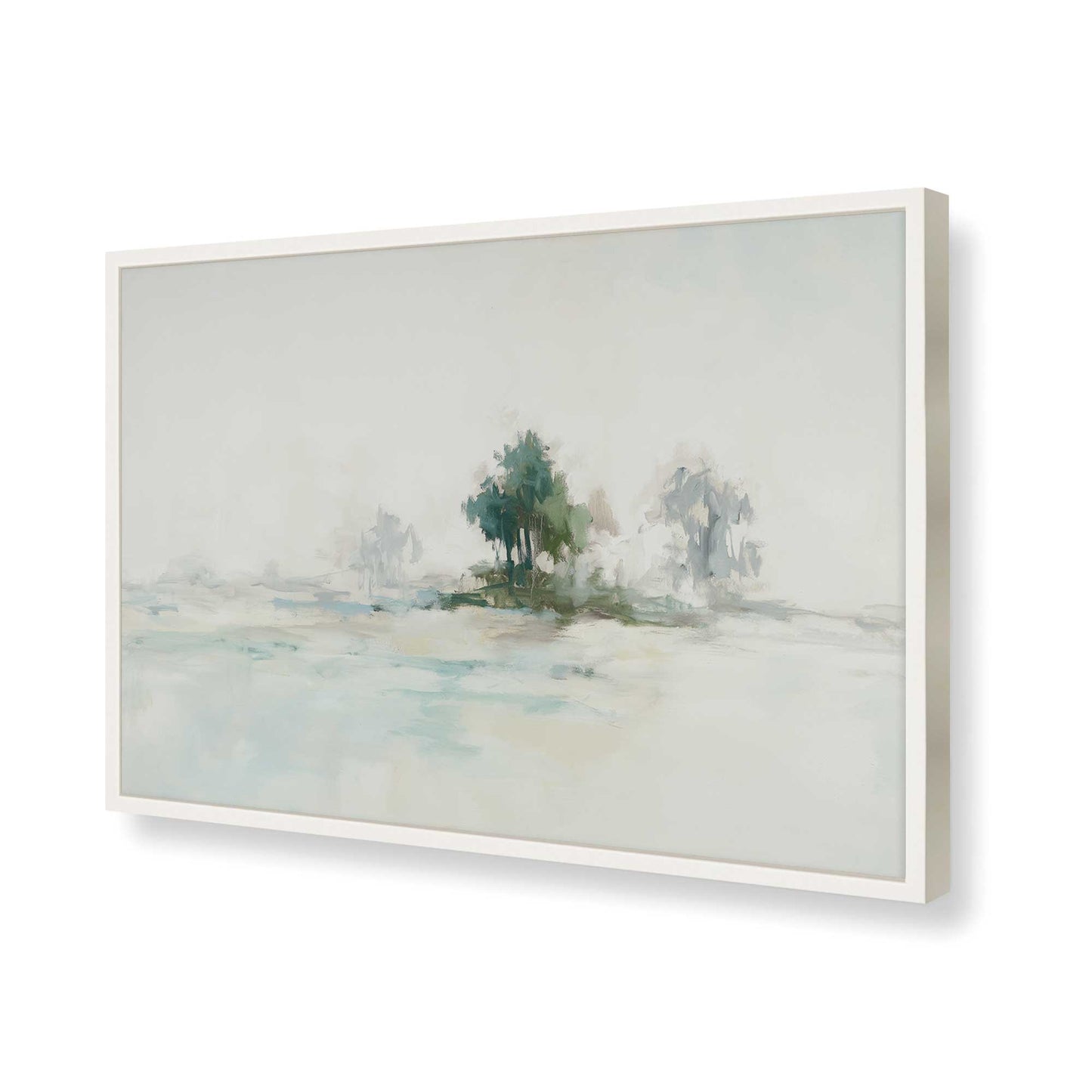 [Color:Opaque White], Picture of art in a Opaque White frame of the corner