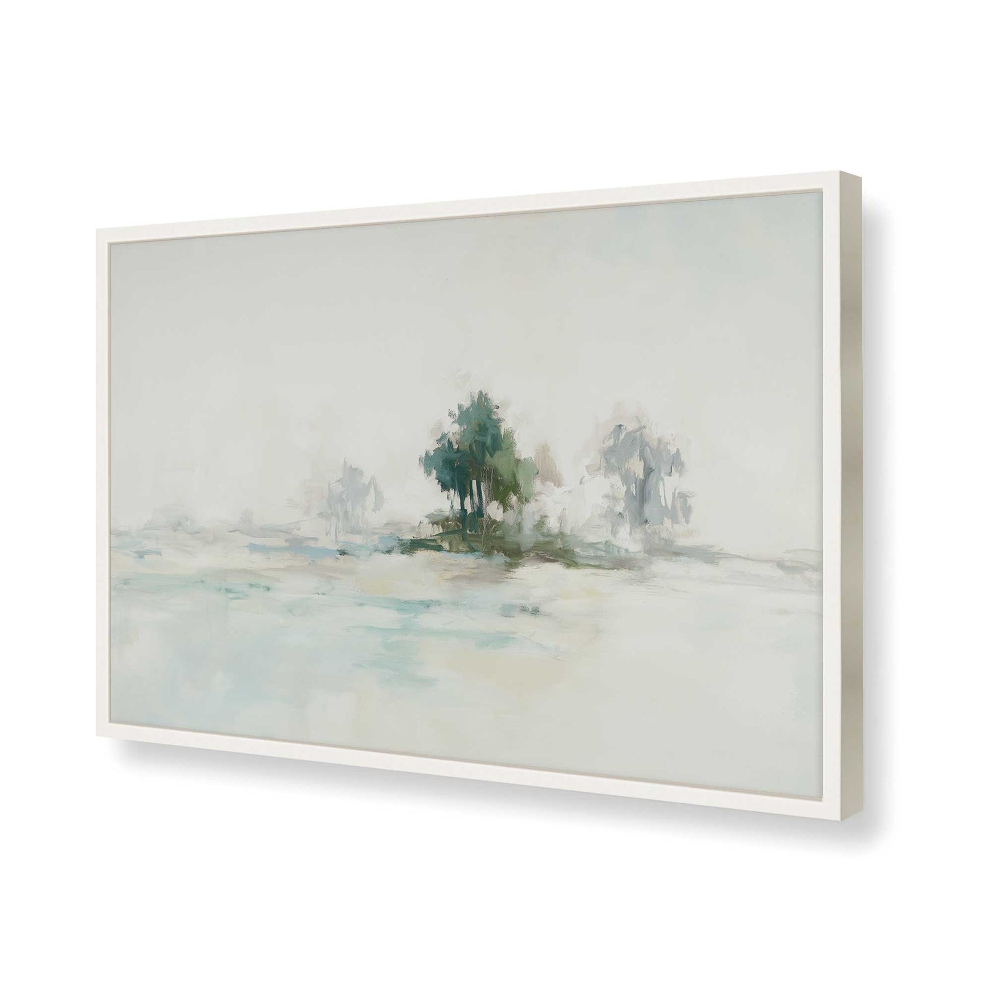 [Color:Opaque White], Picture of art in a Opaque White frame of the corner