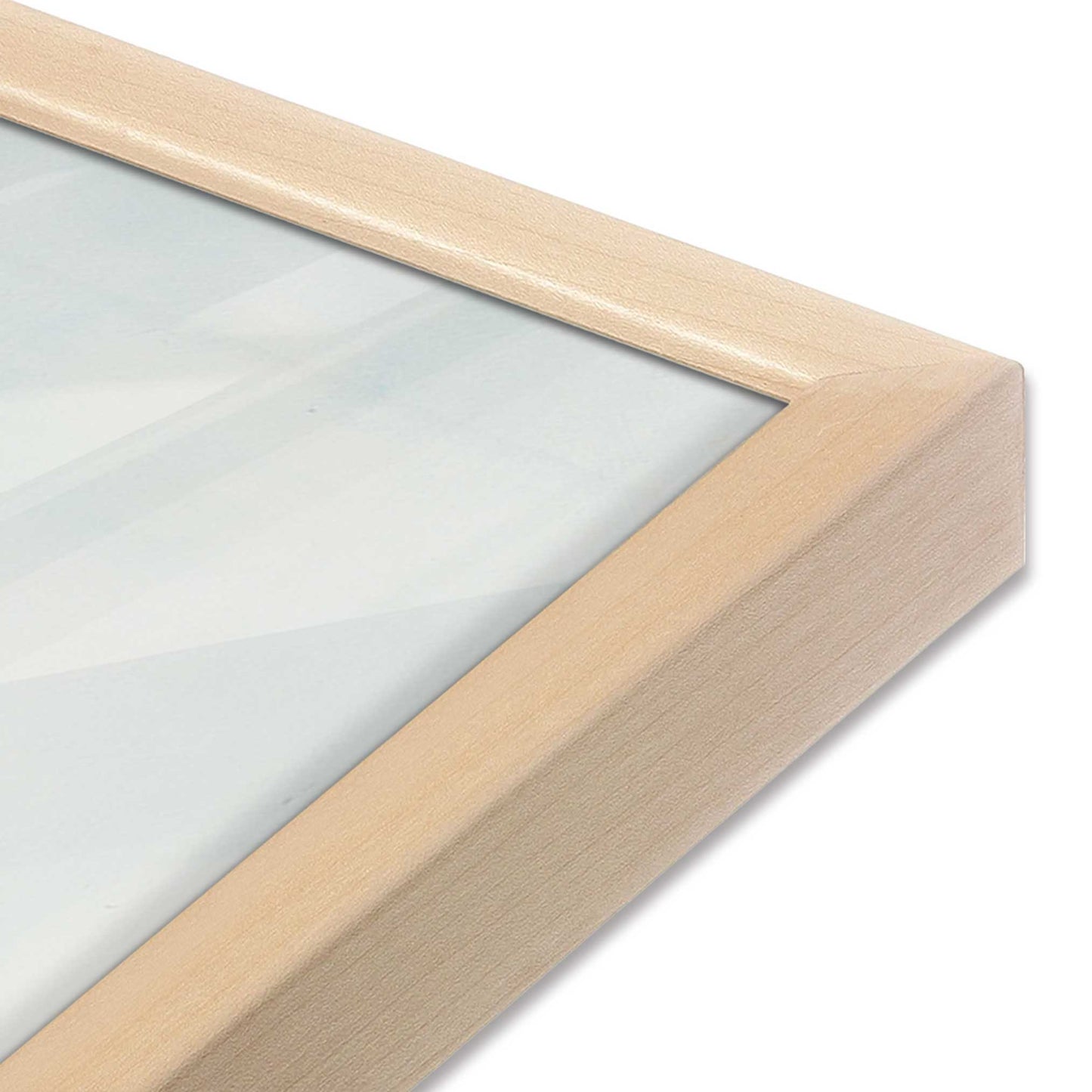 [Color:Raw Maple], Picture of art in a Raw Maple frame at an angle