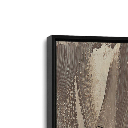 [Color:Satin Black], Picture of art in a Satin Black frame at an angle