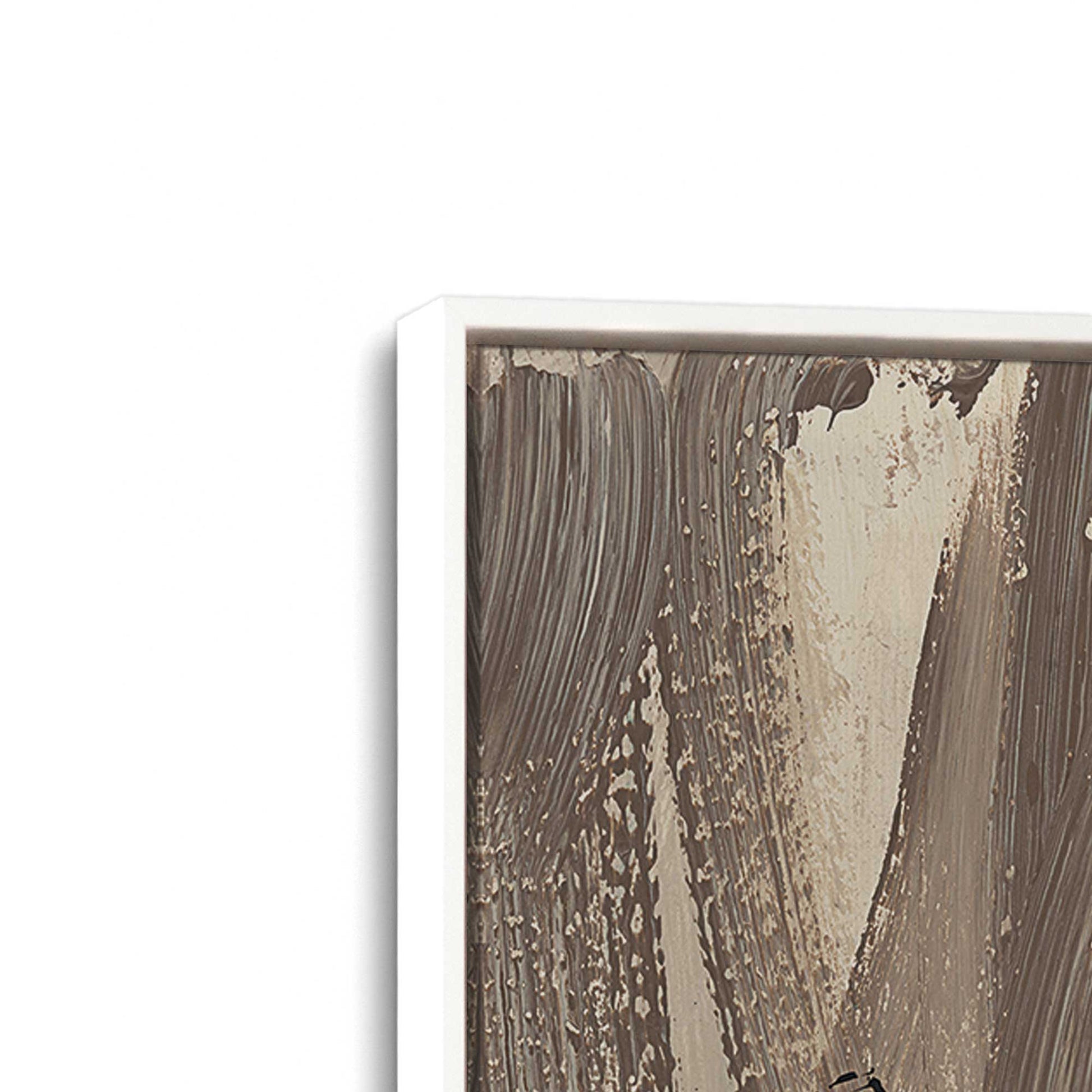 [Color:Opaque White], Picture of art in a White frame at an angle