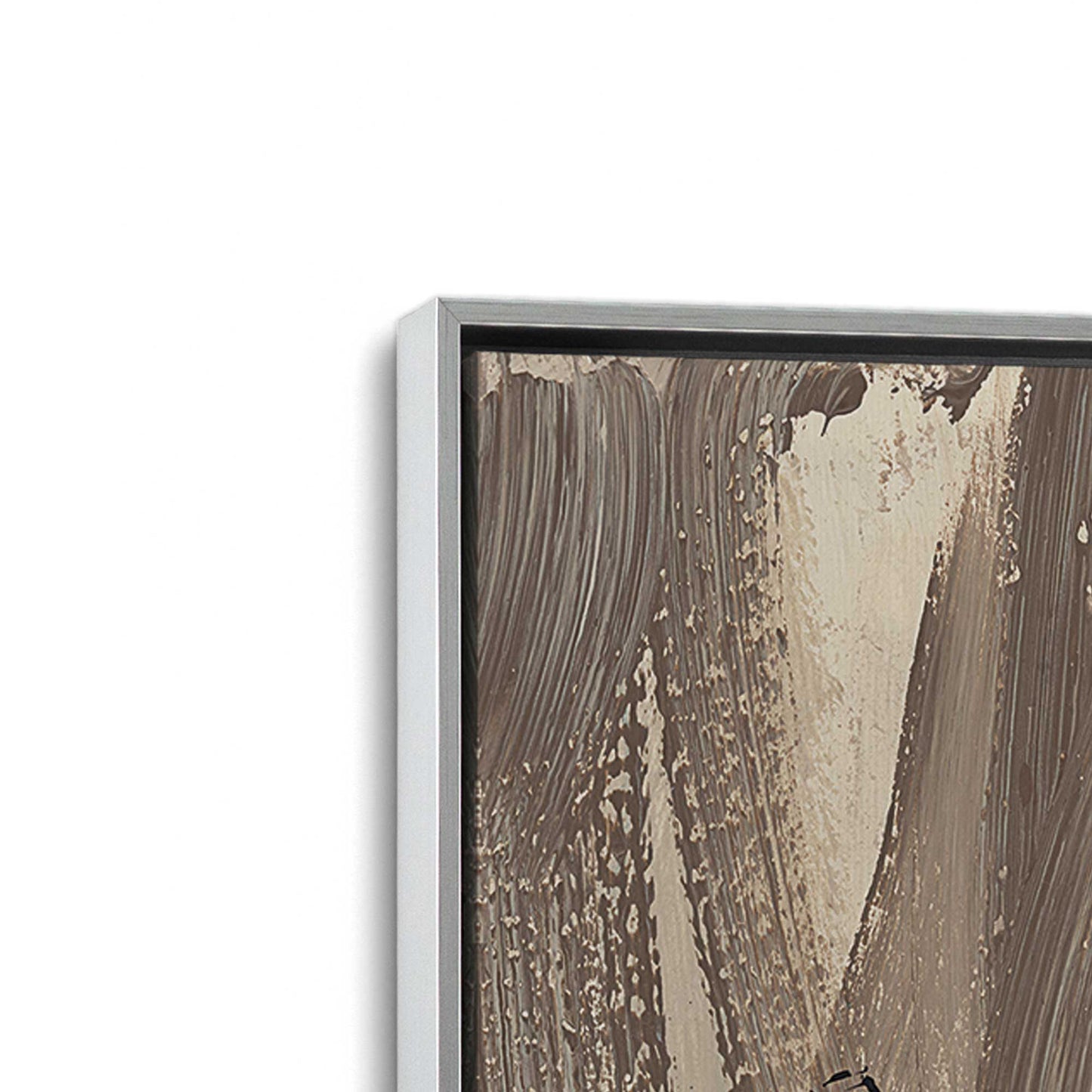 [Color:Polished Chrome], Picture of art in a Polished Chrome frame at an angle
