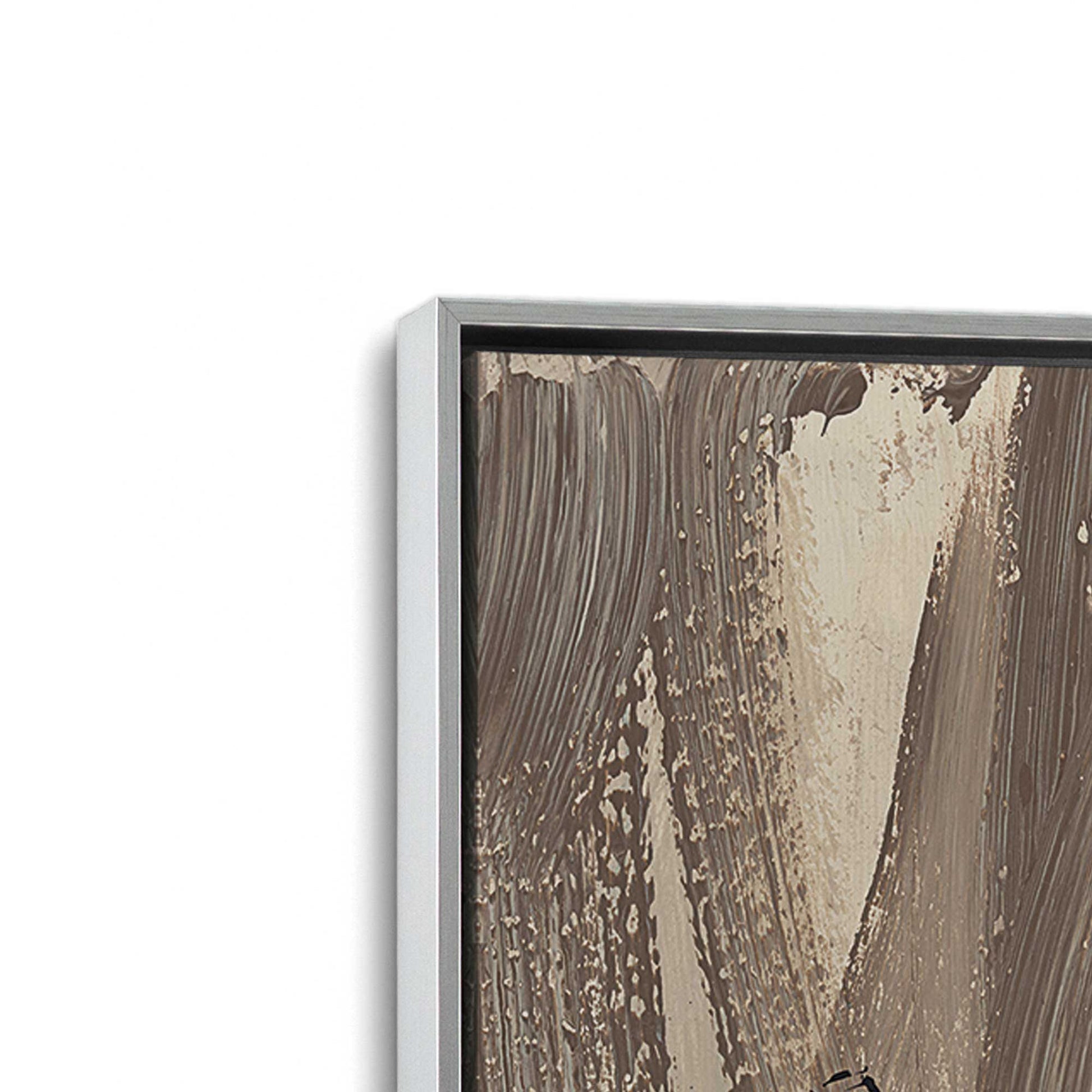 [Color:Polished Chrome], Picture of art in a Polished Chrome frame at an angle