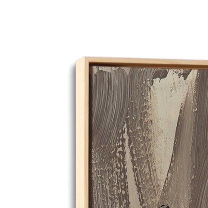 [Color:American Maple], Picture of art in a American Maple frame at an angle