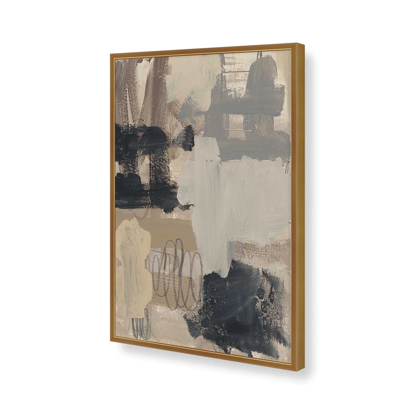 [Color:Polished Gold], Picture of art in a Polished Gold frame of the corner