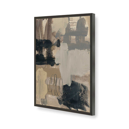 [Color:Satin Black], Picture of art in a Satin Black frame of the corner