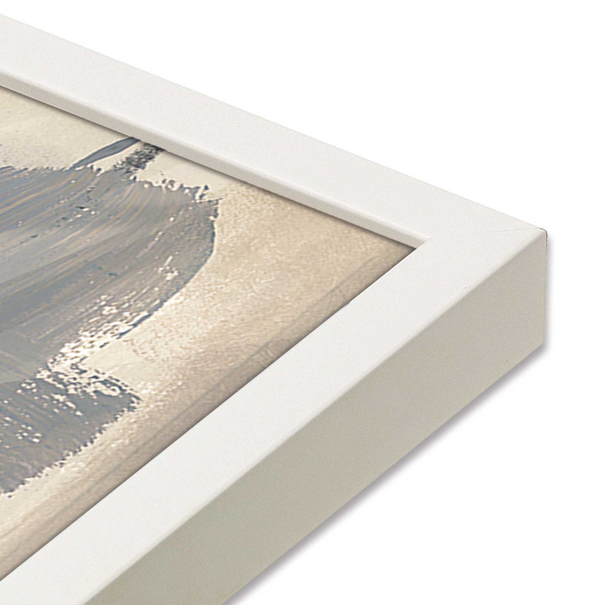 [Color:Opaque White], Picture of art in a Opaque White frame at an angle