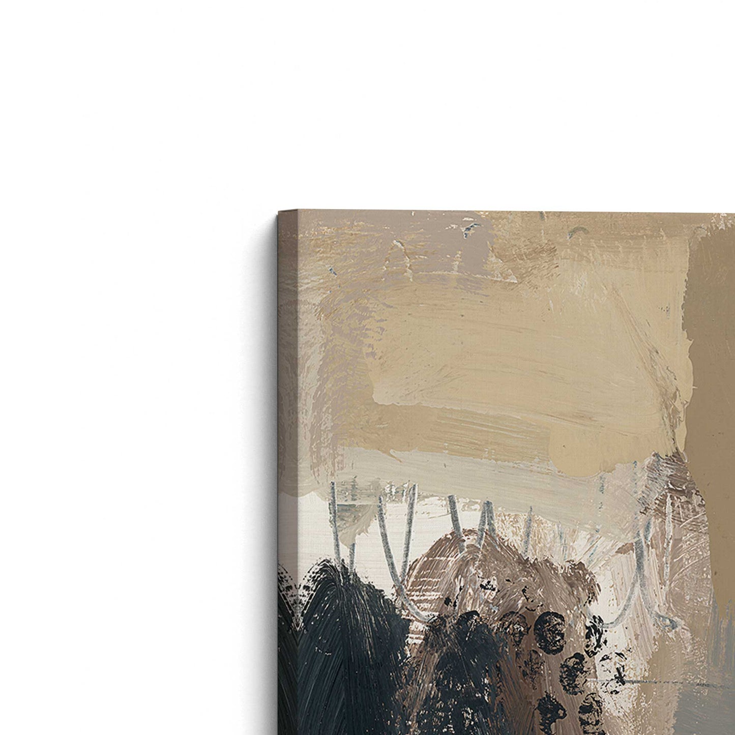 [Color:Stretched Canvas], Picture of the corner of the art