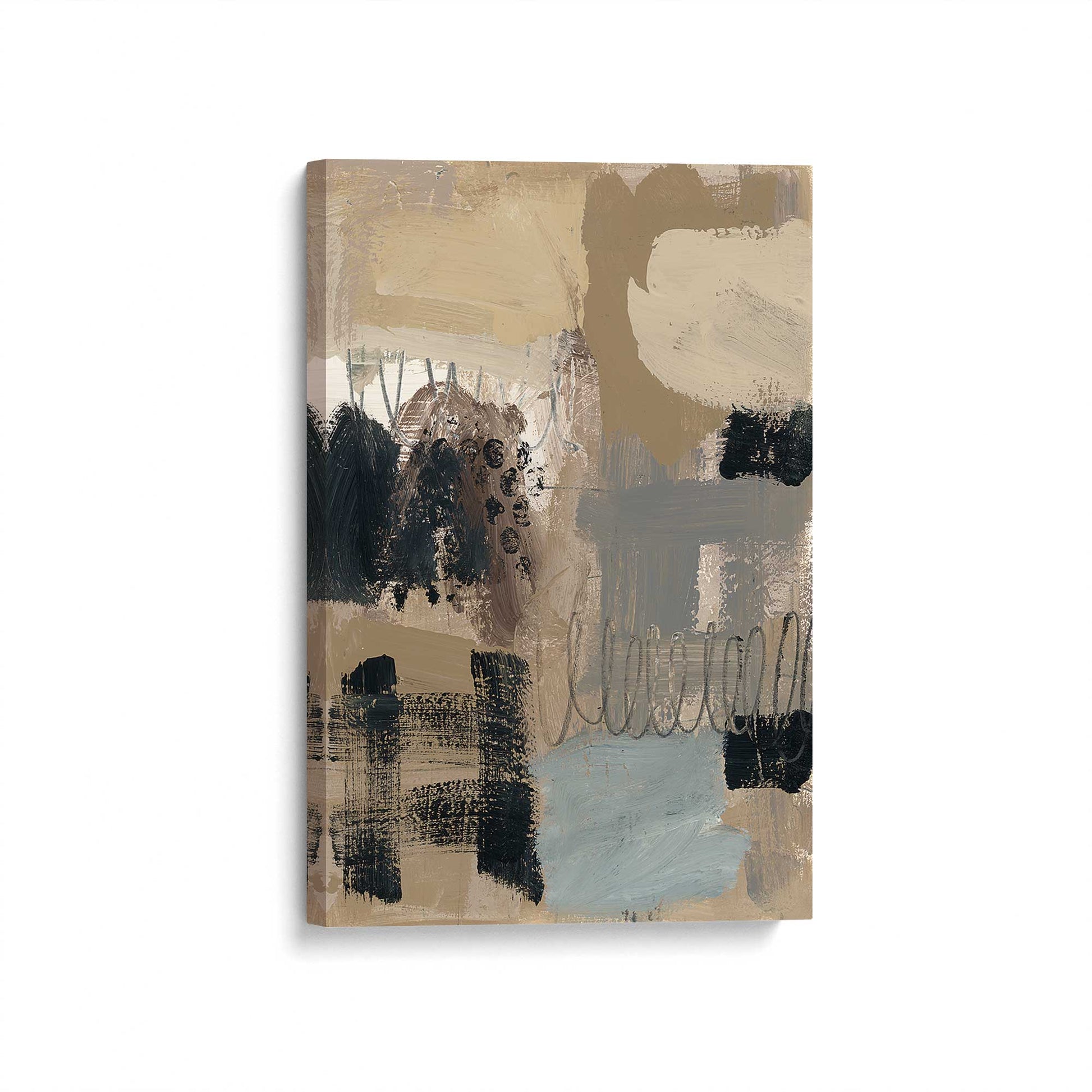 [Color:Stretched Canvas], Picture of art at an angle