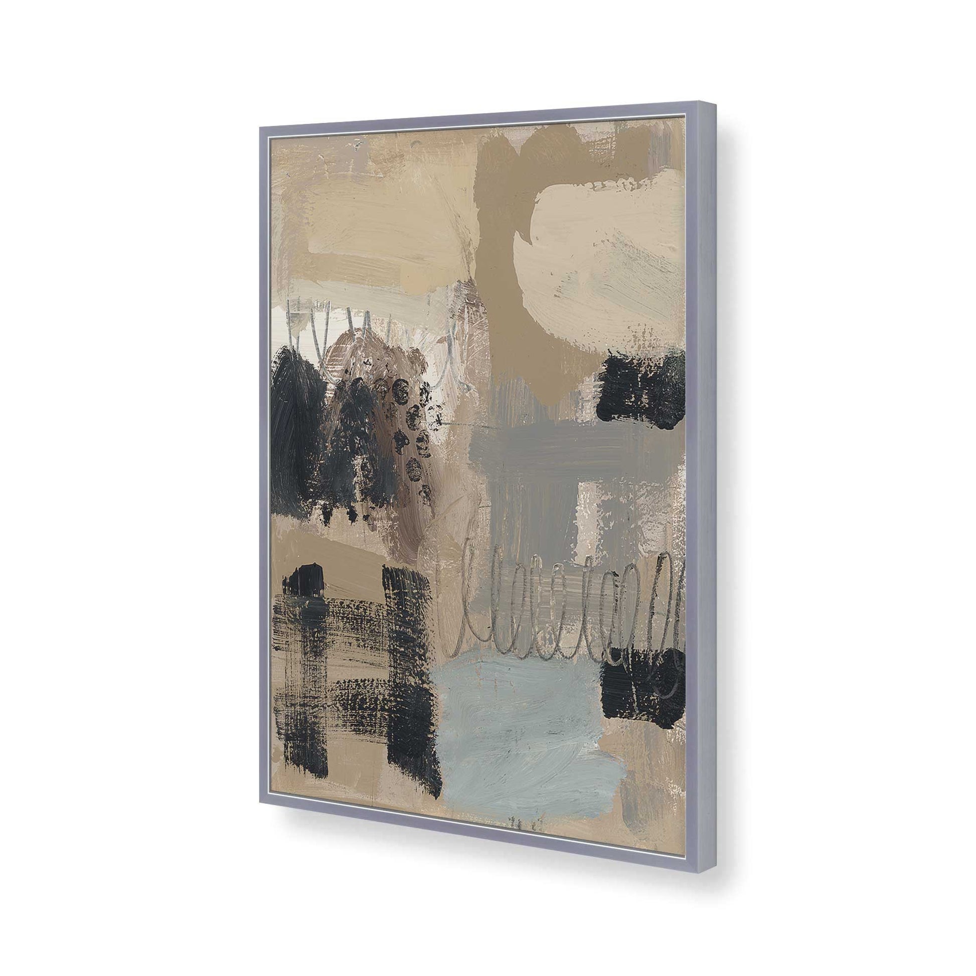 [Color:Polished Chrome], Picture of art in a Polished Chrome frame of the corner
