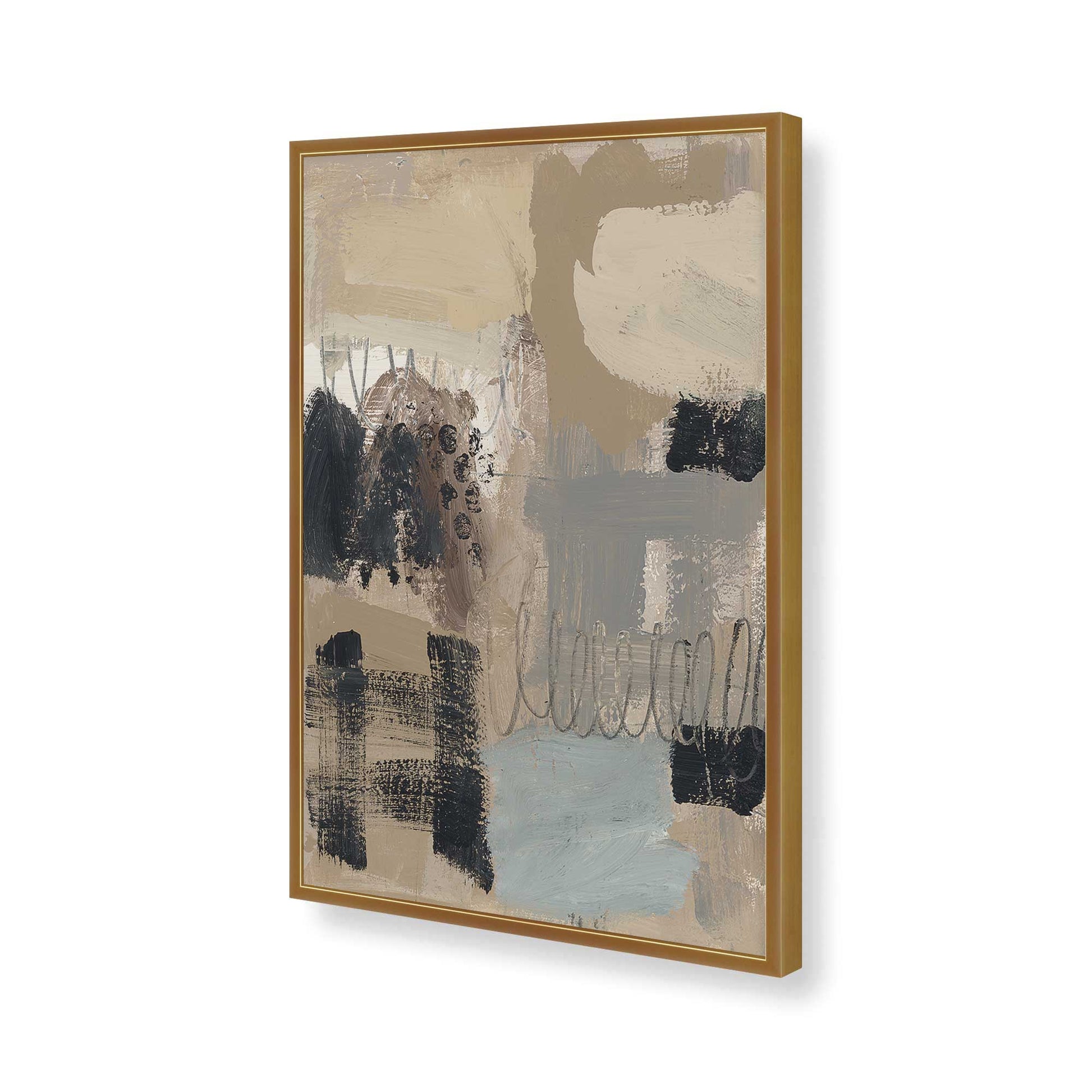 [Color:Polished Gold], Picture of art in a Polished Gold frame of the corner