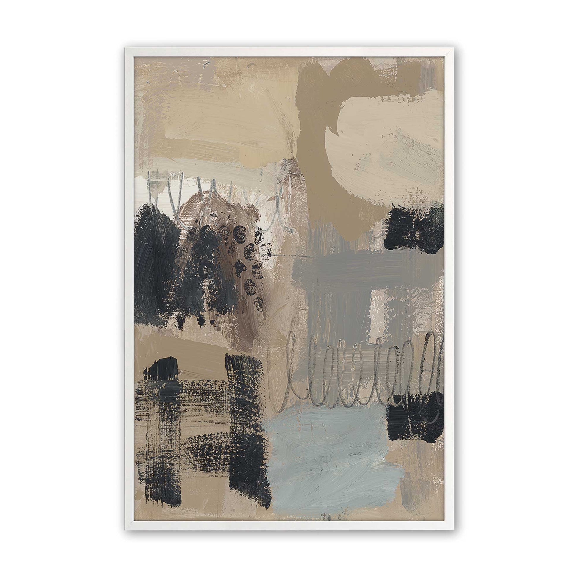 [Color:Opaque White], Picture of art in a Opaque White frame