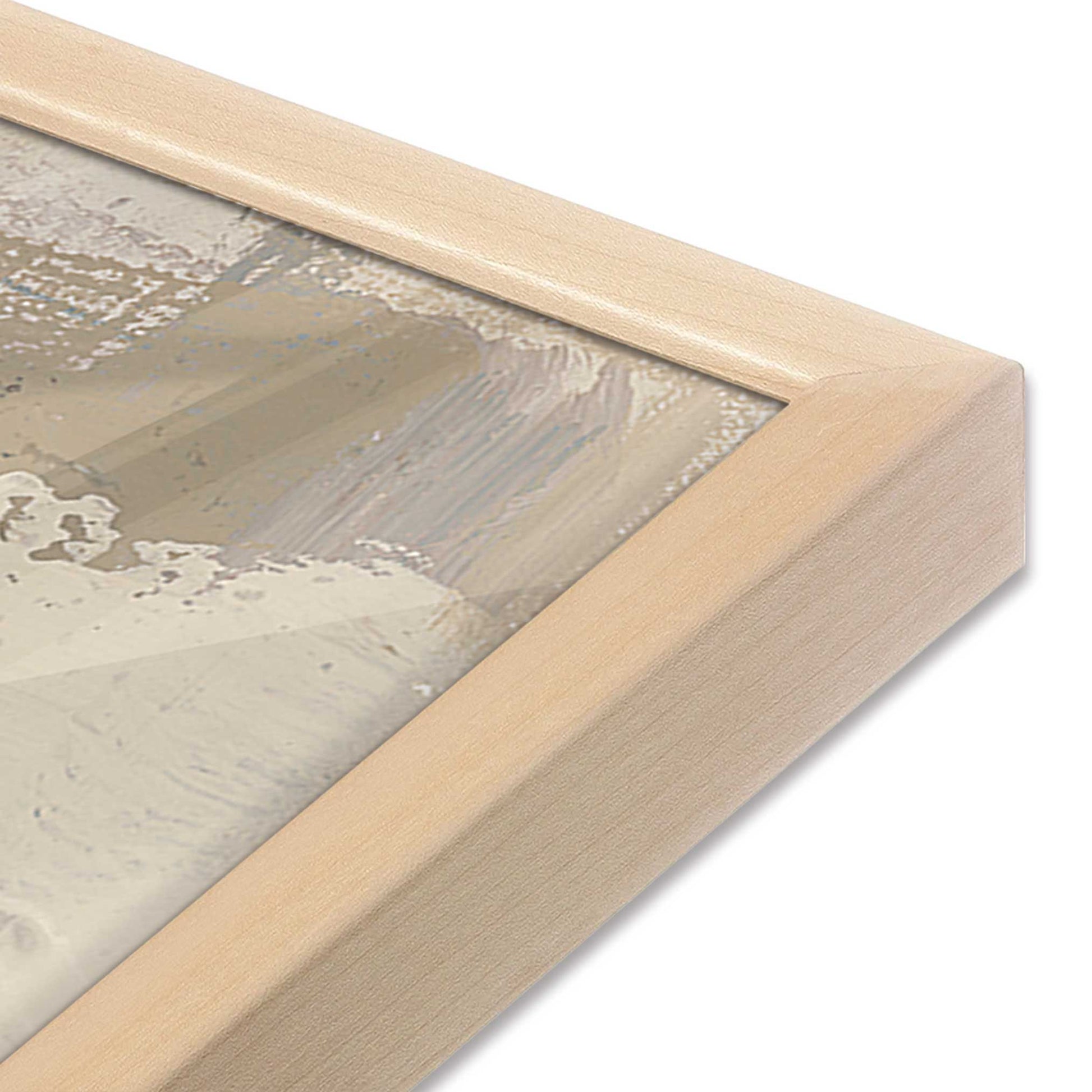 [Color:Raw Maple], Picture of art in a Raw Maple frame at an angle