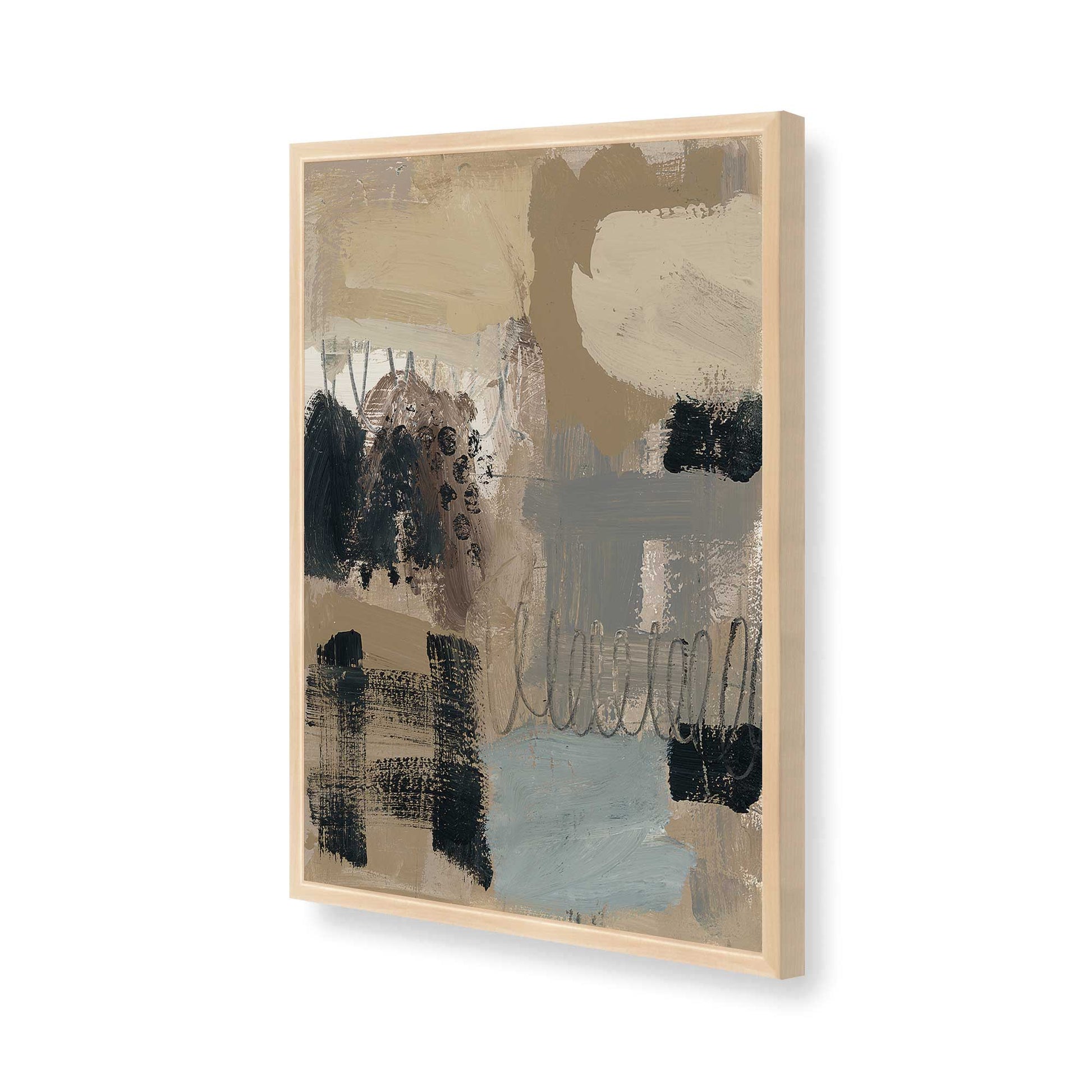 [Color:Raw Maple], Picture of art in a Raw Maple frame of the corner