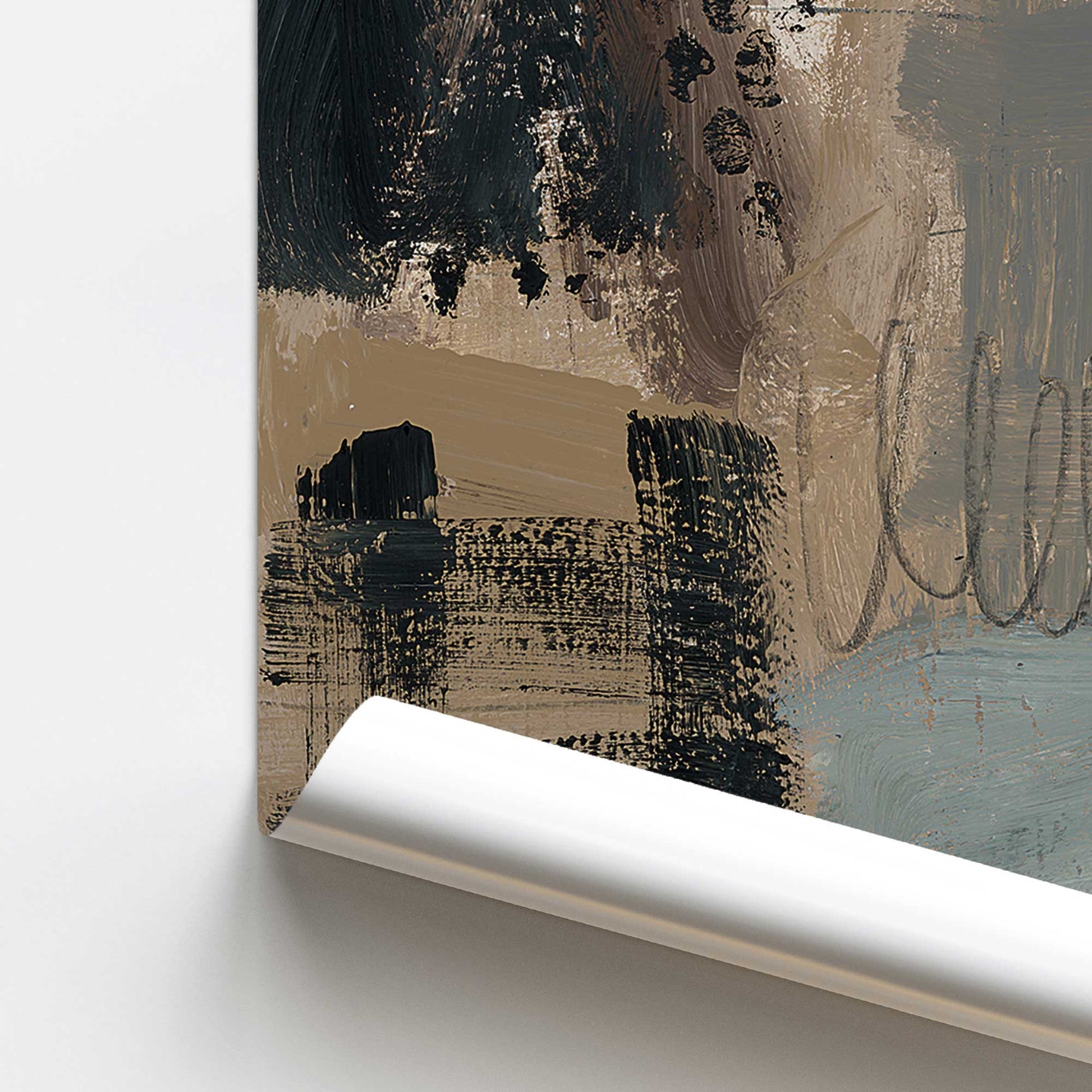 [color:Rolled Print], Picture of close up of art