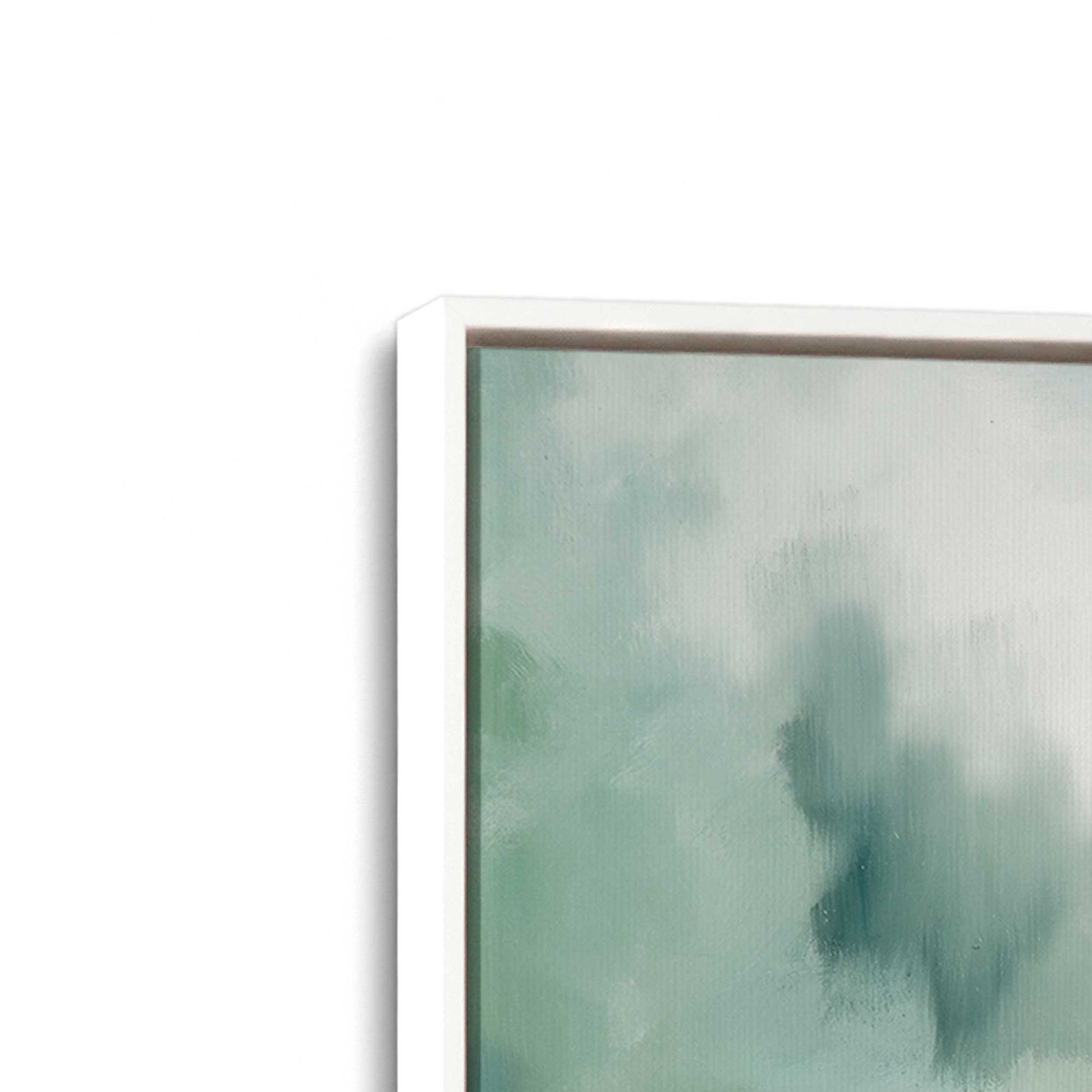 [Color:Opaque White], Picture of art in a White frame at an angle