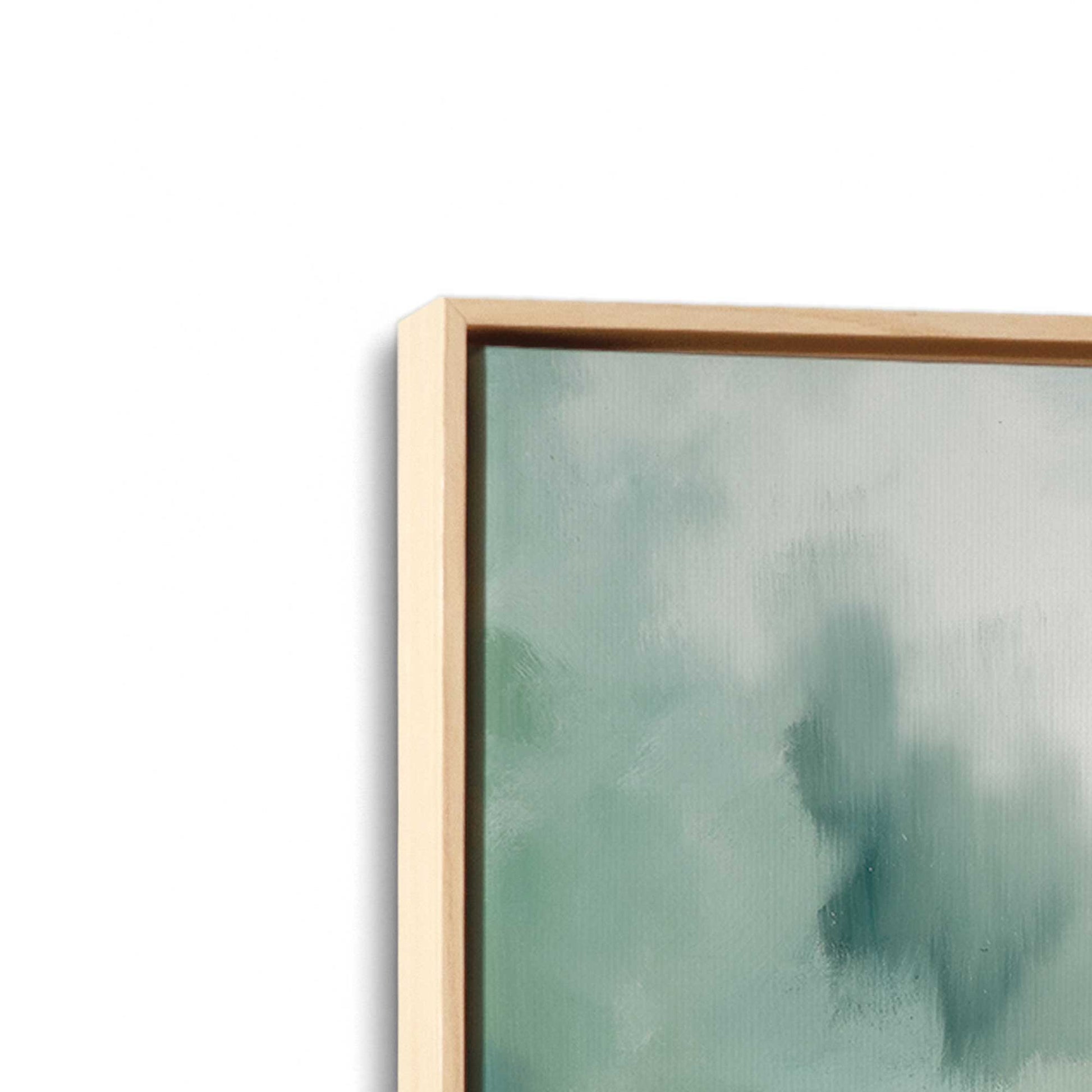 [Color:American Maple], Picture of art in a American Maple frame at an angle