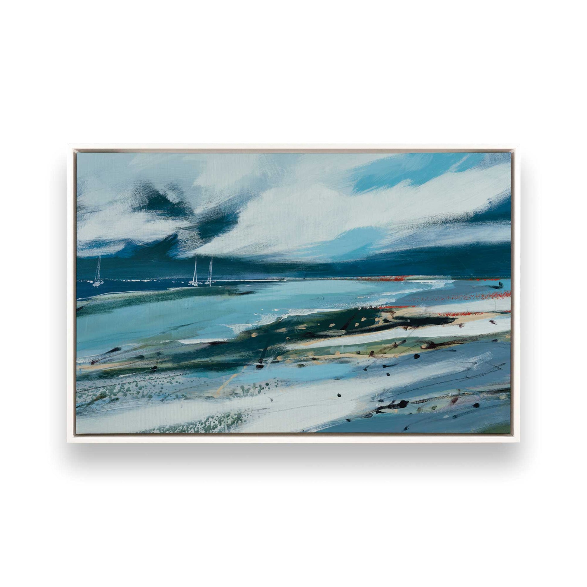 [Color:Opaque White], Picture of art in a White frame