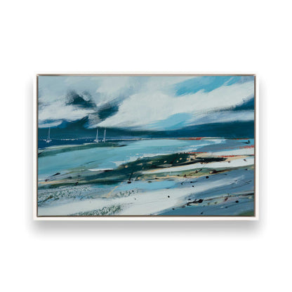 [Color:Opaque White], Picture of art in a White frame