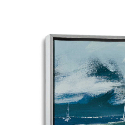 [Color:Polished Chrome], Picture of art in a Polished Chrome frame at an angle