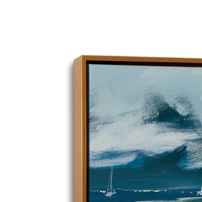 [Color:Polished Gold], Picture of art in a Polished Gold frame at an angle