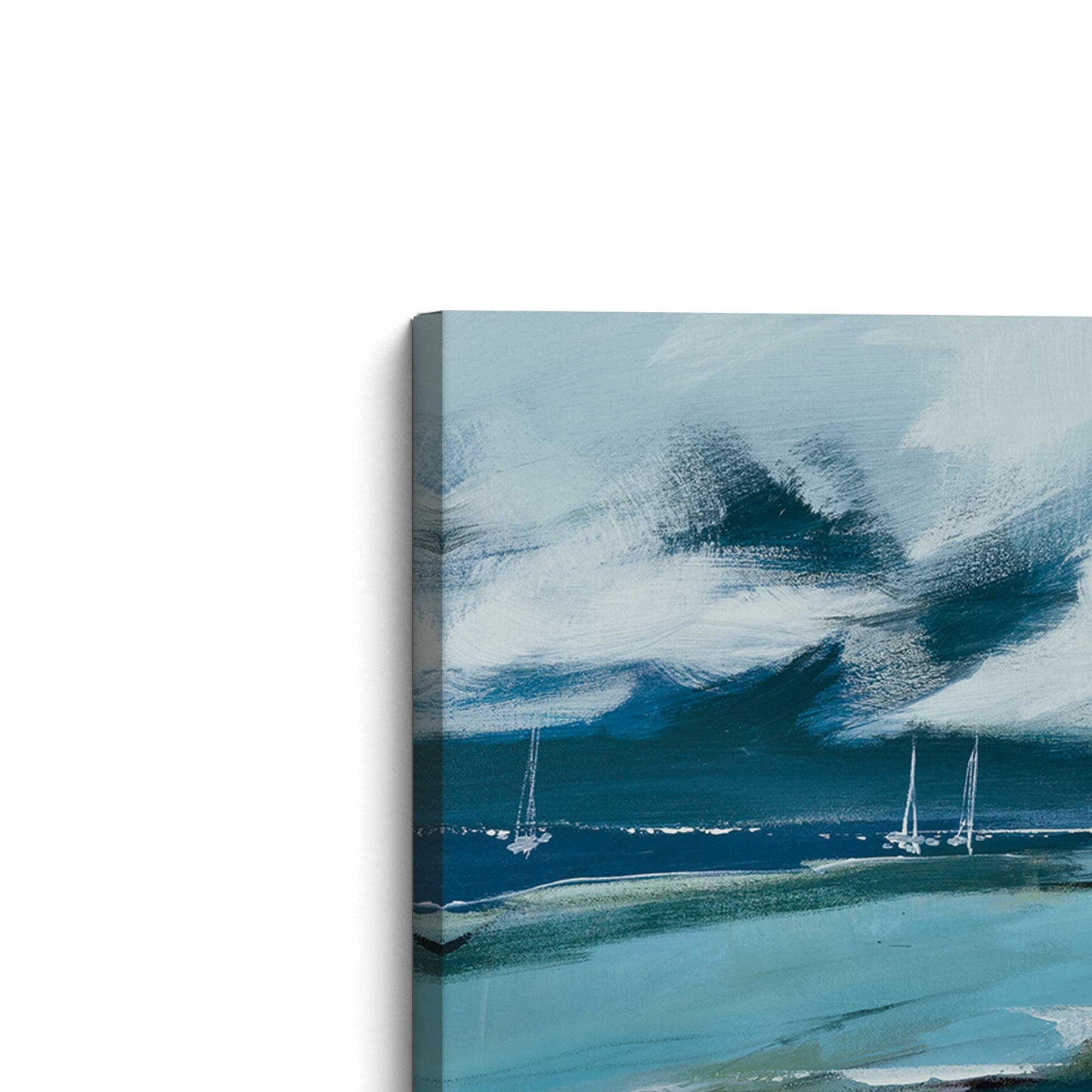 [Color:Stretched Canvas], Picture of the corner of the art