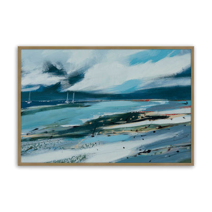 [Color:Brushed Gold], Picture of art in a Brushed Gold frame