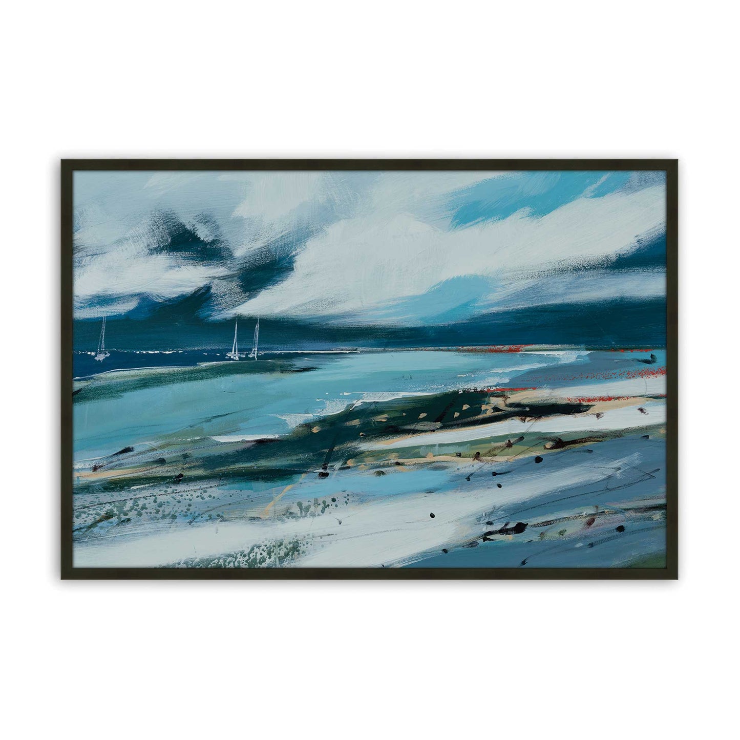 [Color:Satin Black], Picture of art in a Satin Black frame