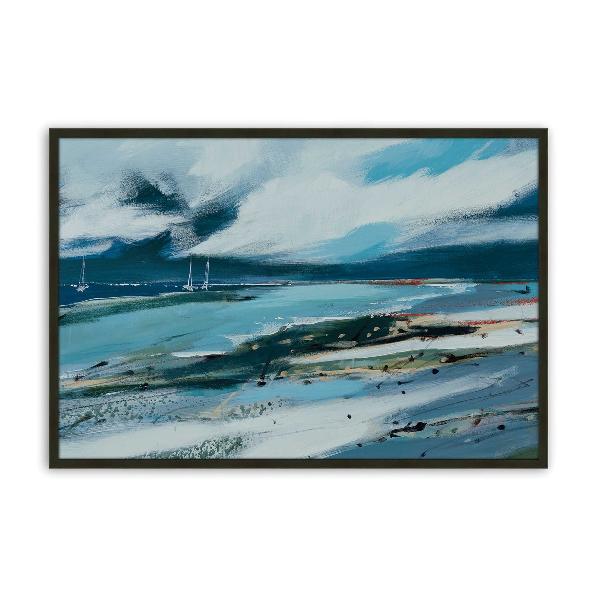 [Color:Satin Black], Picture of art in a Satin Black frame