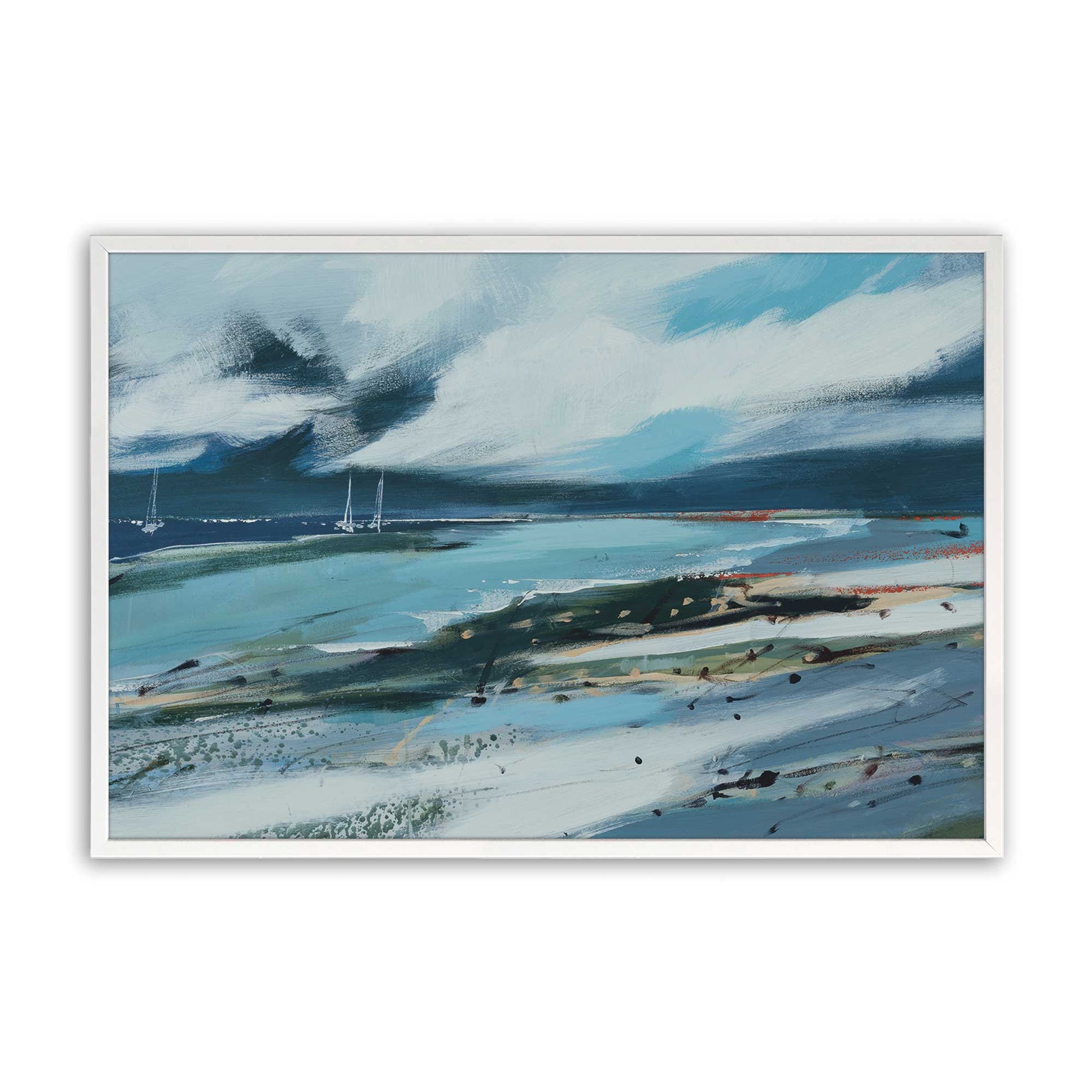 [Color:Opaque White], Picture of art in a Opaque White frame