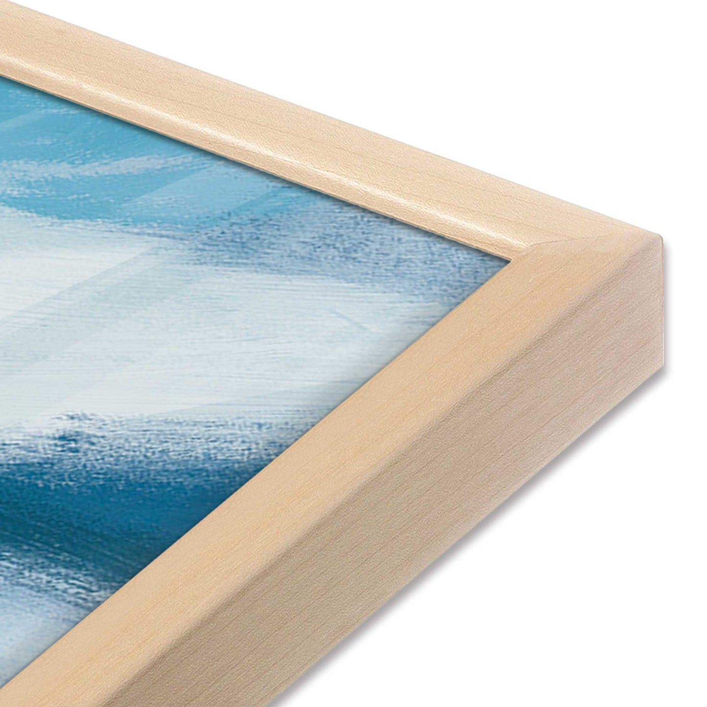[Color:Raw Maple], Picture of art in a Raw Maple frame at an angle