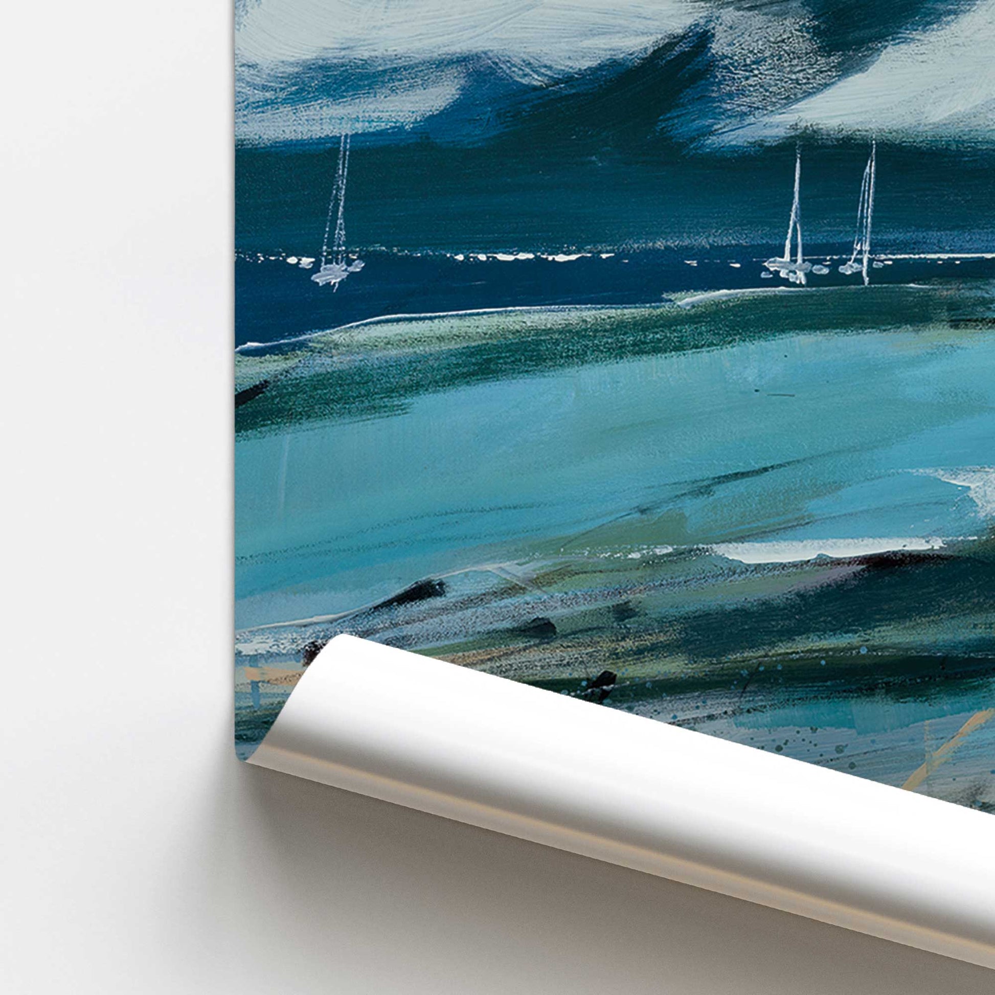 [color:Rolled Print], Picture of close up of art