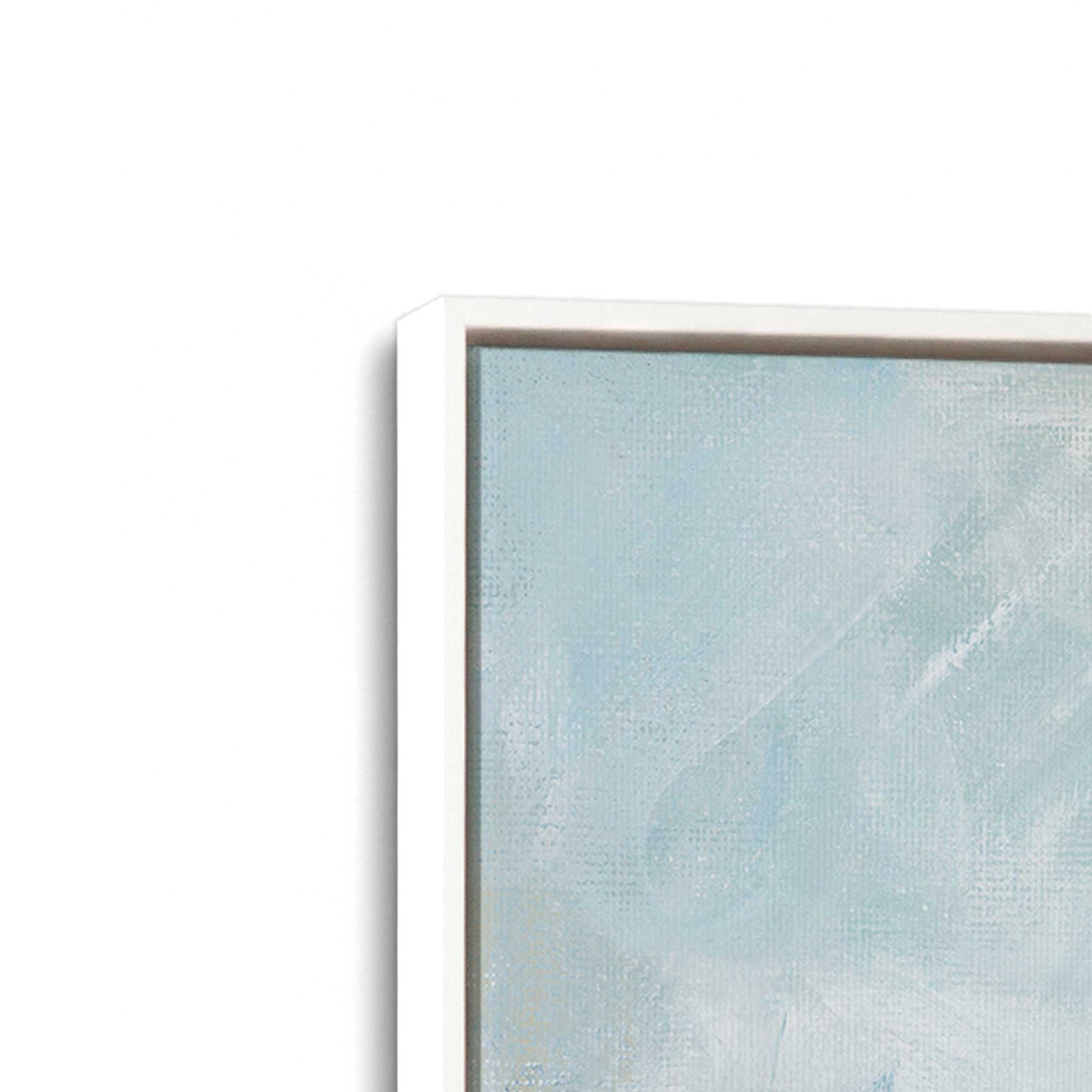 [Color:Opaque White], Picture of art in a White frame at an angle