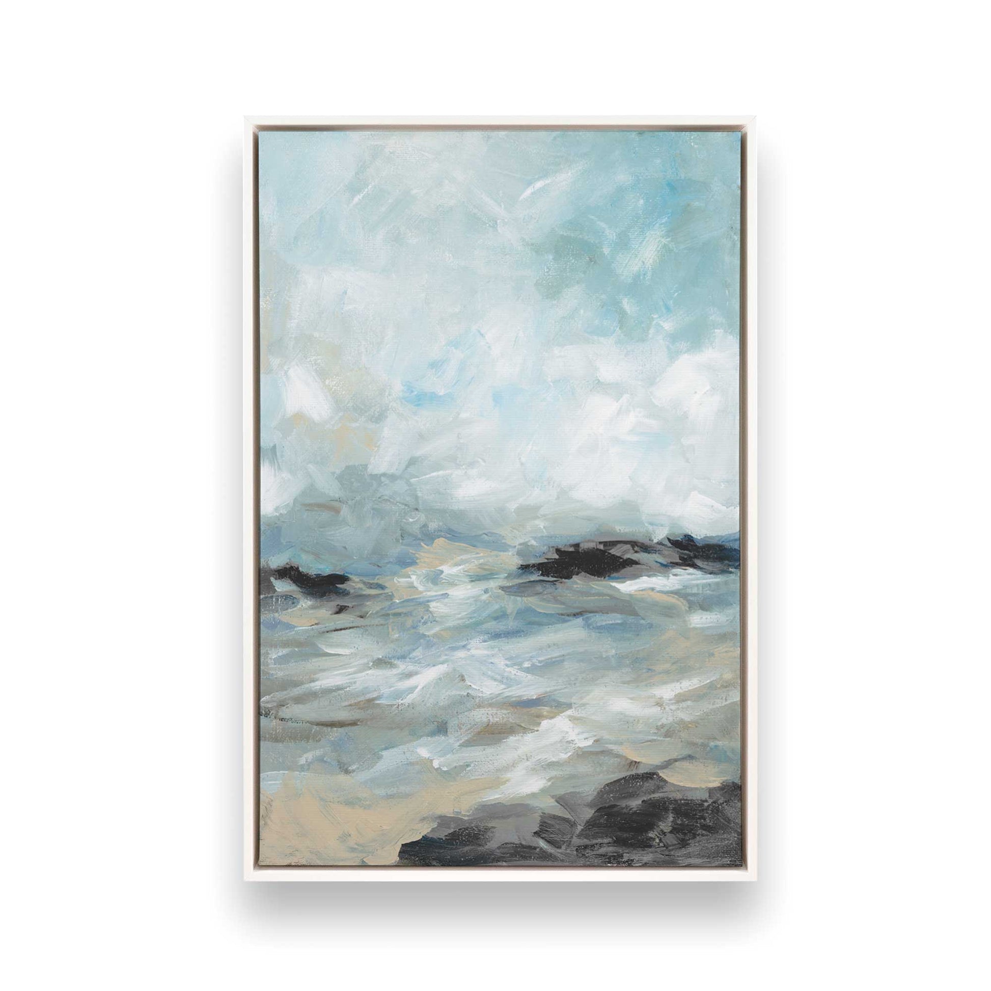 [Color:Opaque White], Picture of art in a White frame