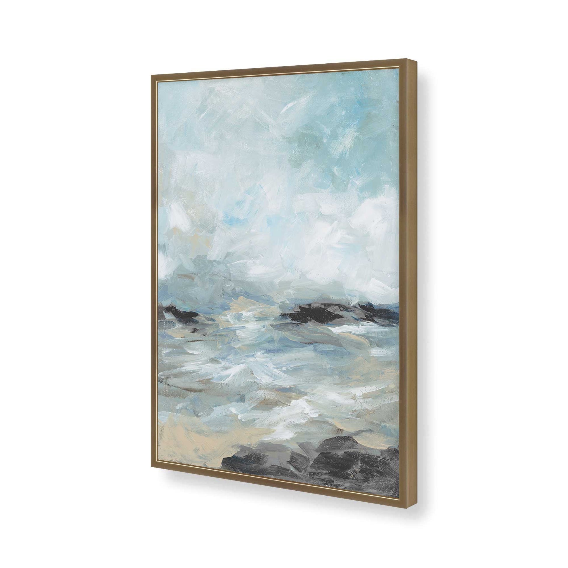 [Color:Brushed Gold], Picture of art in a Brushed Gold frame of the corner