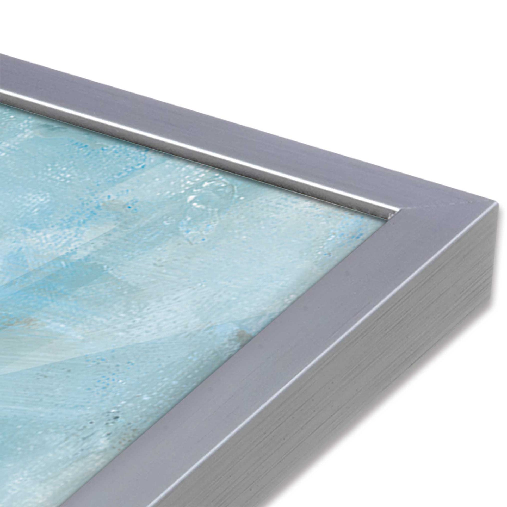 [Color:Polished Chrome], Picture of art in a Polished Chrome frame at an angle