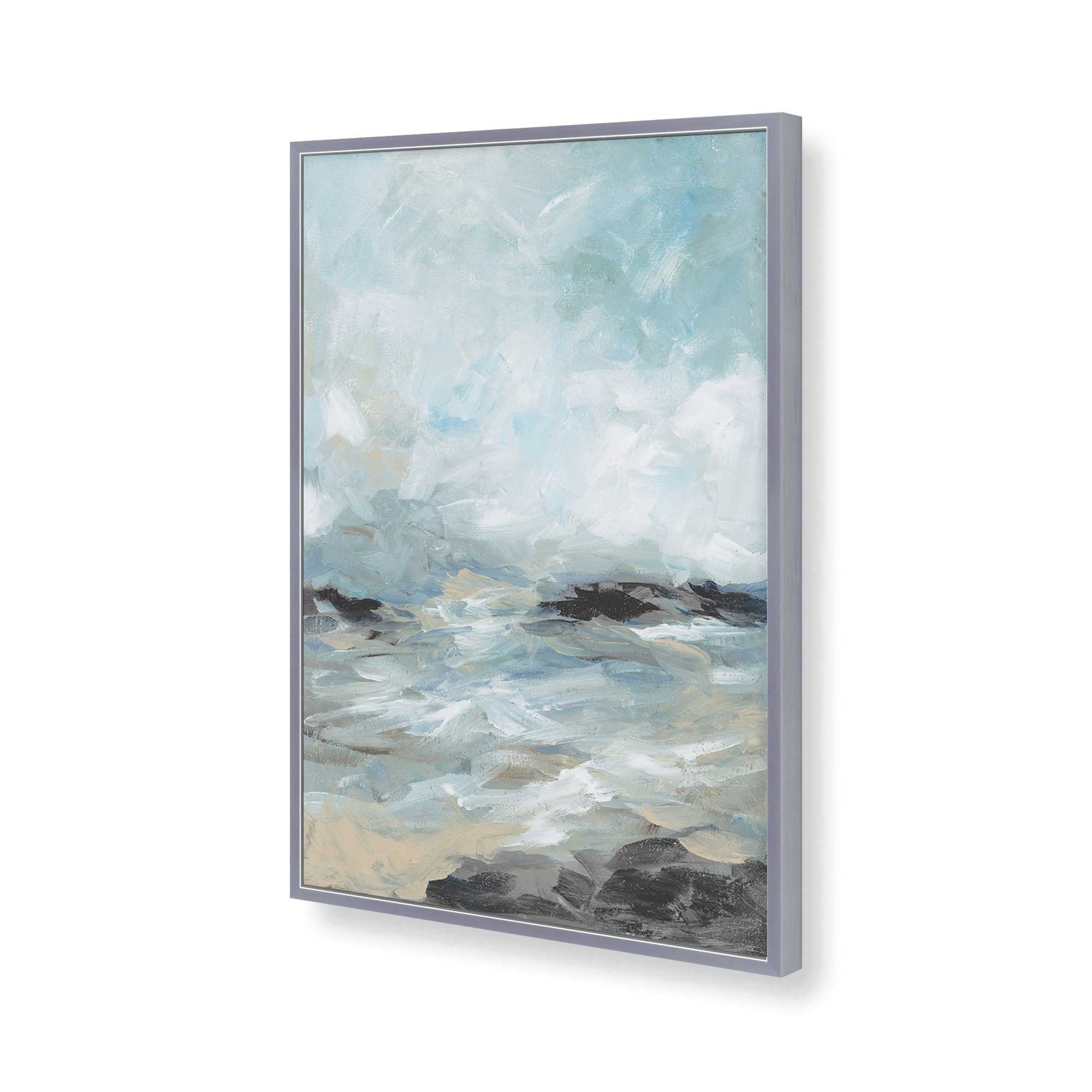 [Color:Polished Chrome], Picture of art in a Polished Chrome frame of the corner