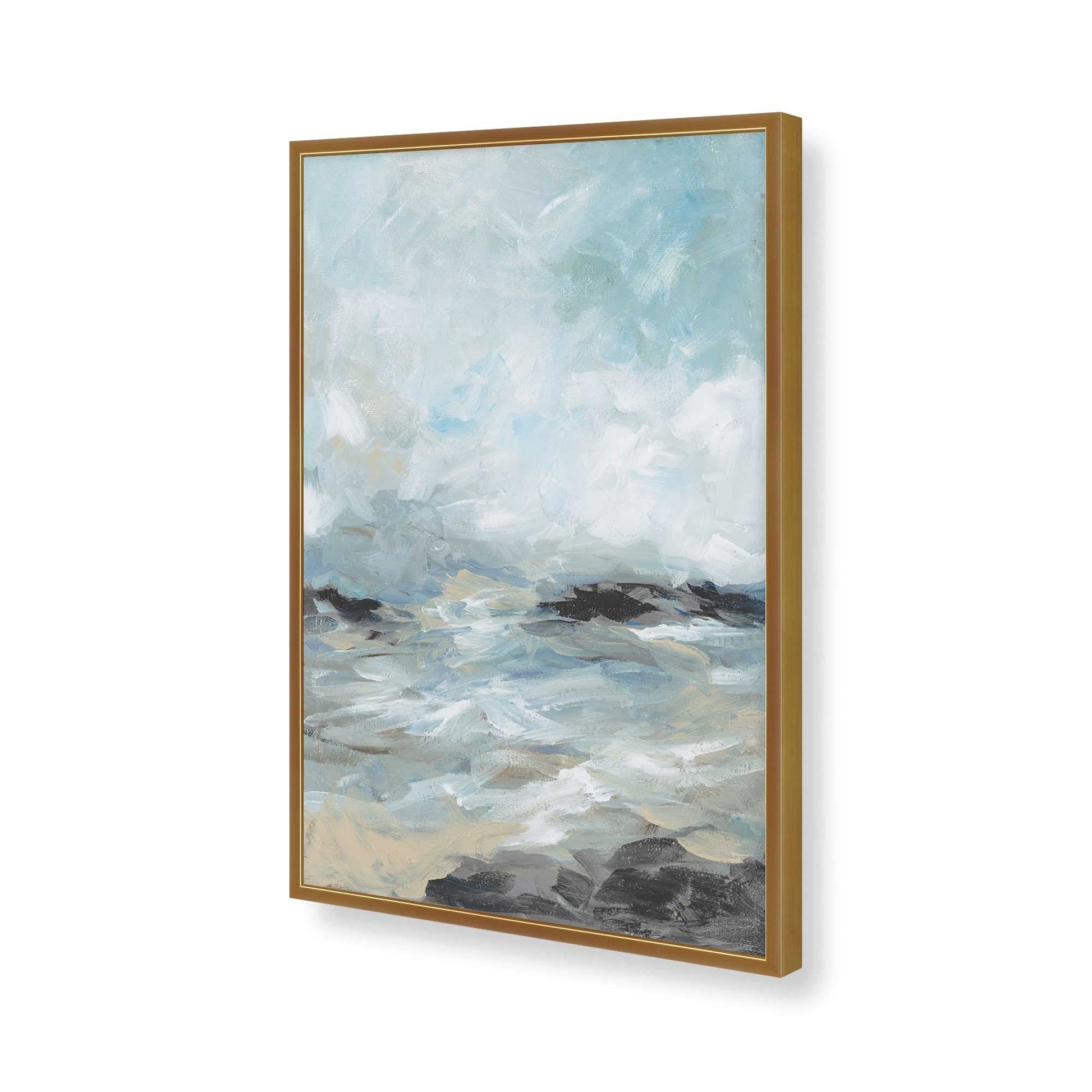 [Color:Polished Gold], Picture of art in a Polished Gold frame of the corner