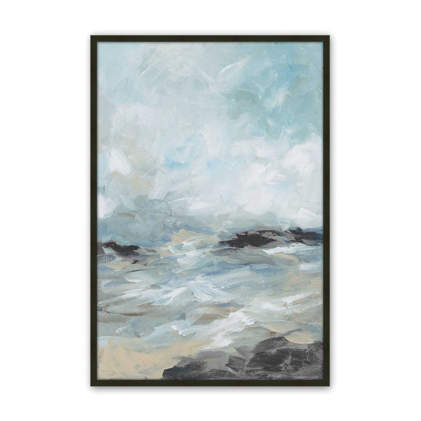 [Color:Satin Black], Picture of art in a Satin Black frame
