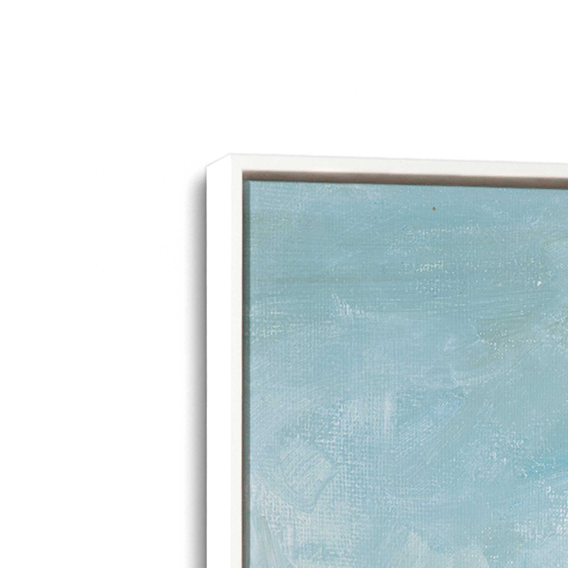 [Color:Opaque White], Picture of art in a White frame at an angle