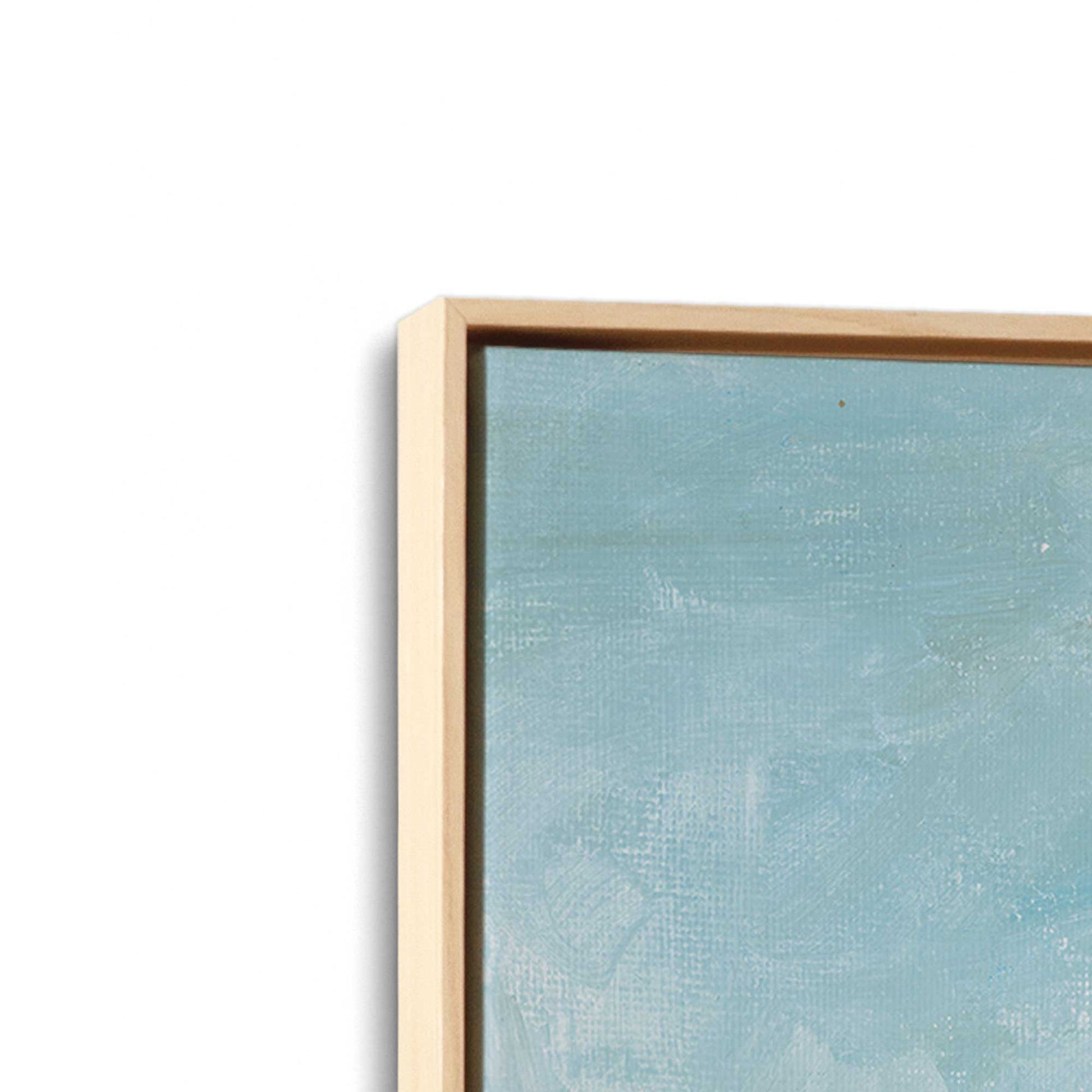 [Color:American Maple], Picture of art in a American Maple frame at an angle