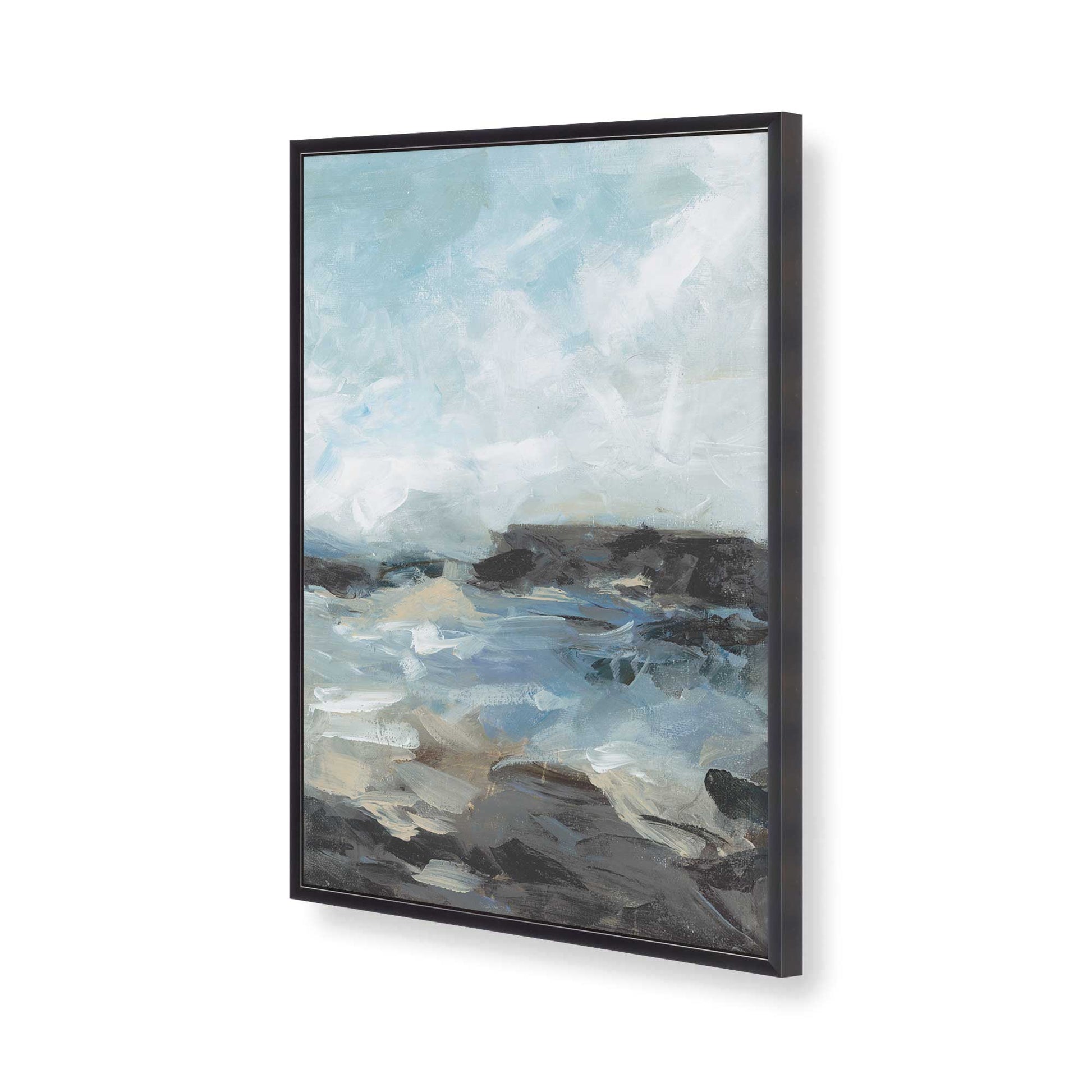 [Color:Weathered Zinc], Picture of art in a Weathered Zinc frame of the corner